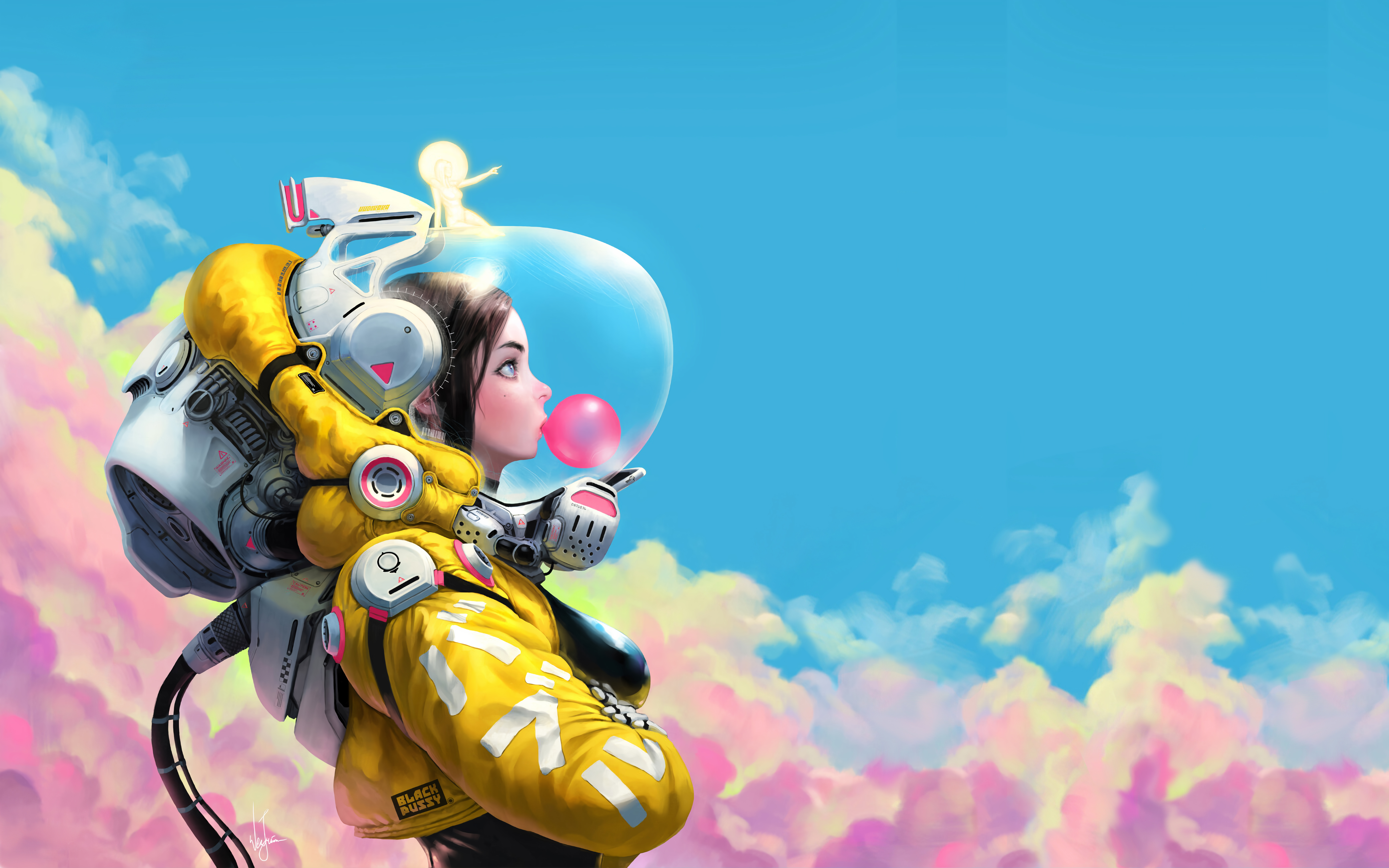 1440X900 Space Girl Wallpapers