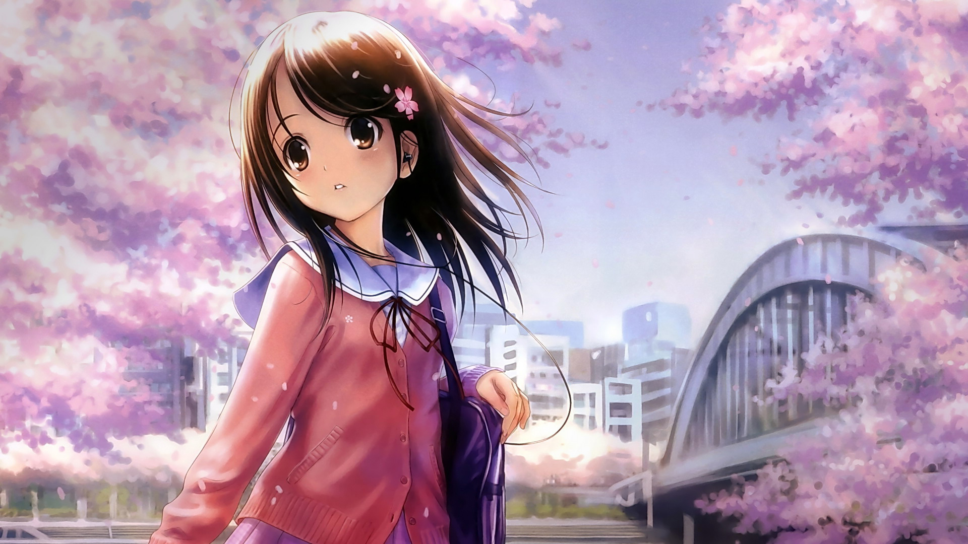 1920 X 1080 Cute Anime Girl Wallpapers