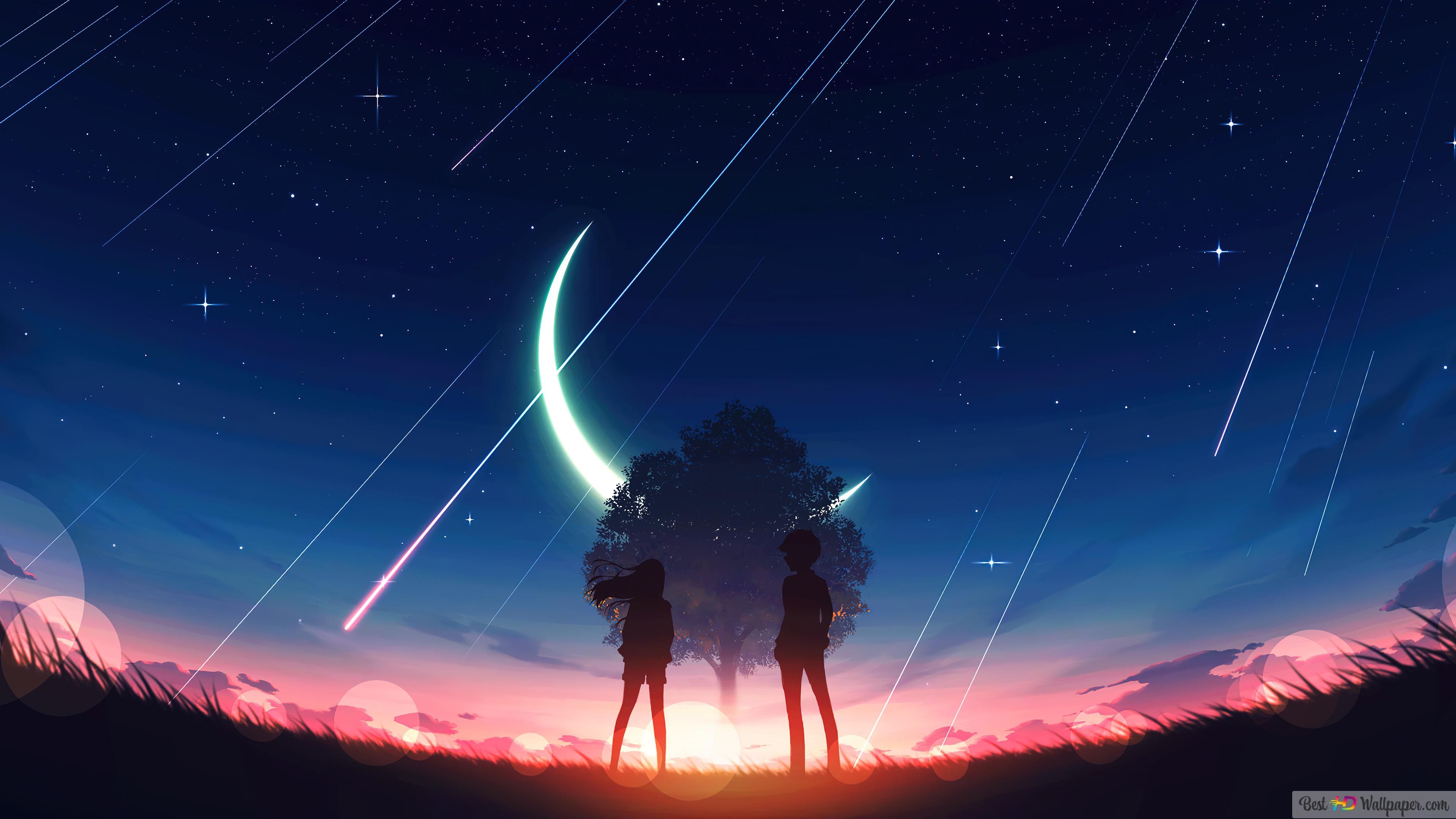 1920X1080 Anime Night Sky Wallpapers