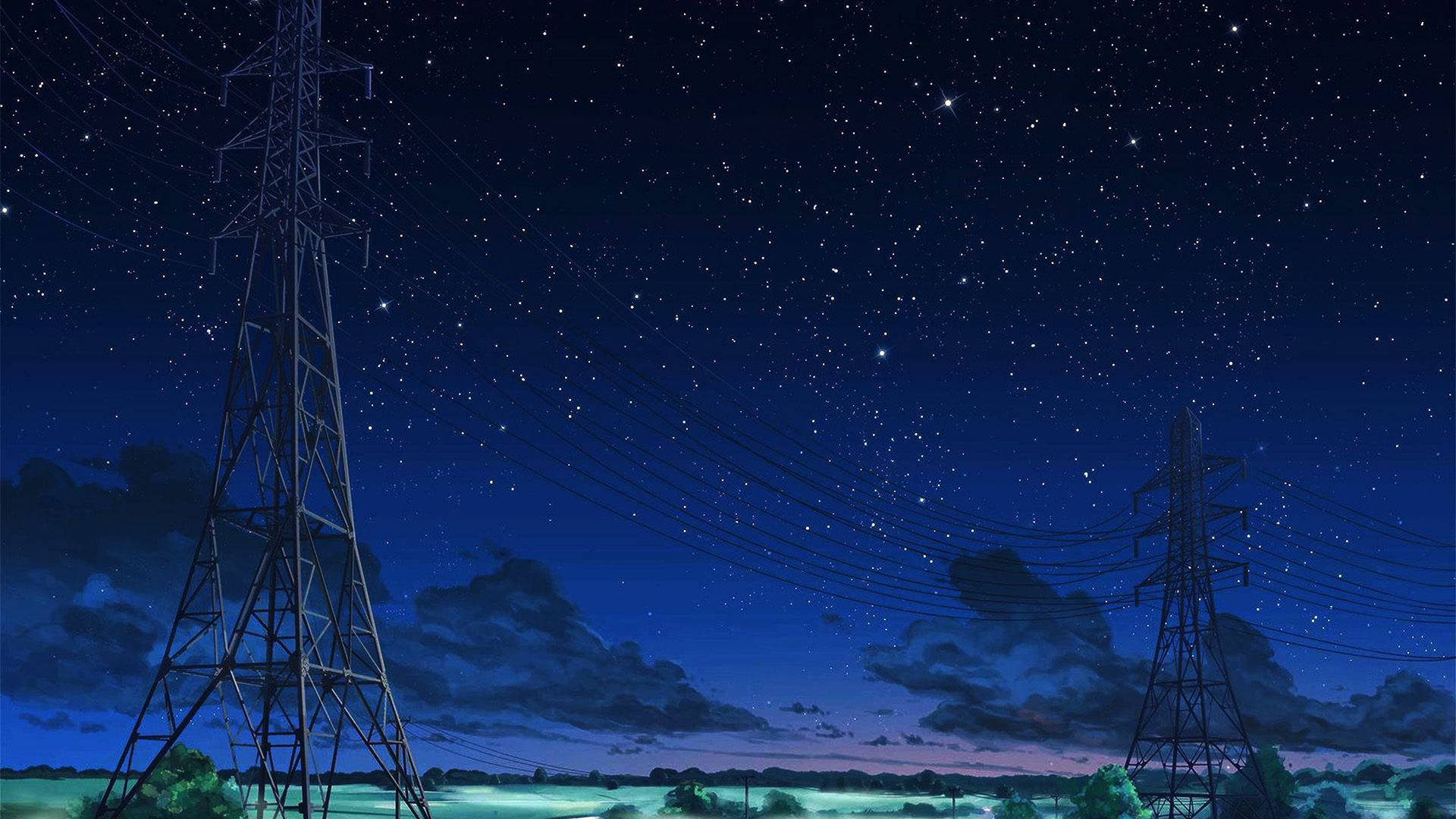 1920X1080 Anime Night Sky Wallpapers