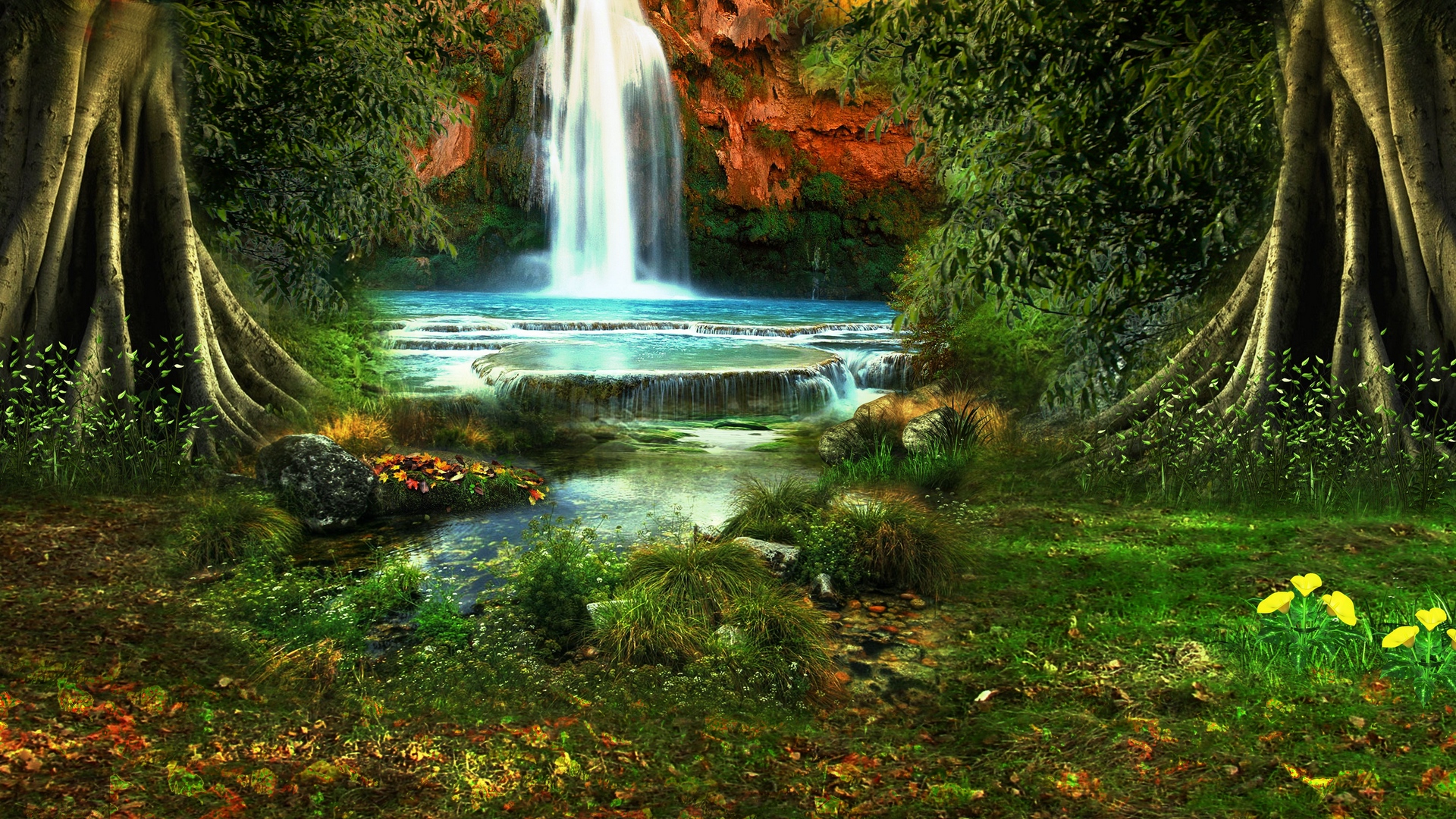 1920X1080 Hd Waterfall Wallpapers