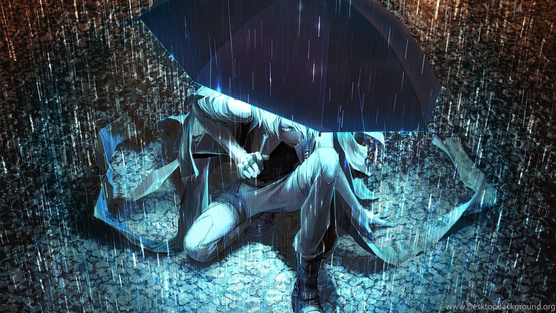 1920X1080 Rain Anime Wallpapers