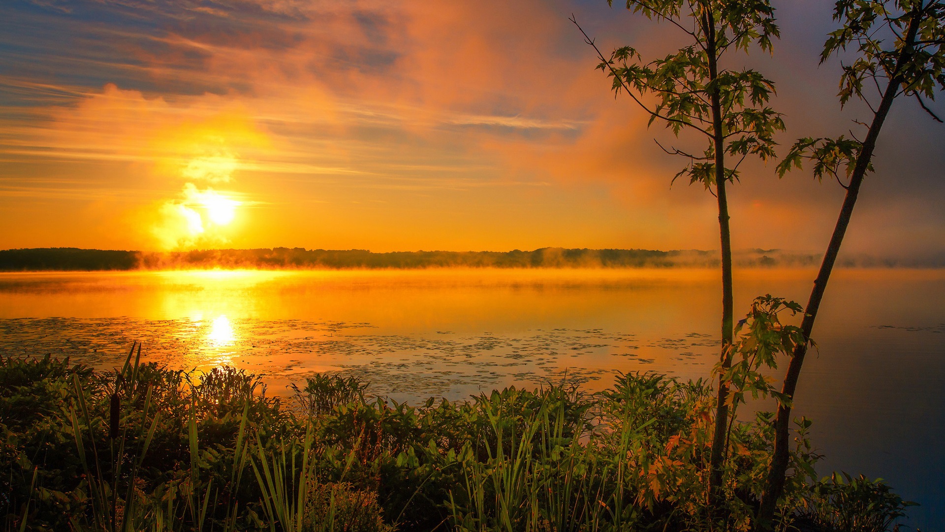 1920X1080 Summer Lake Wallpapers