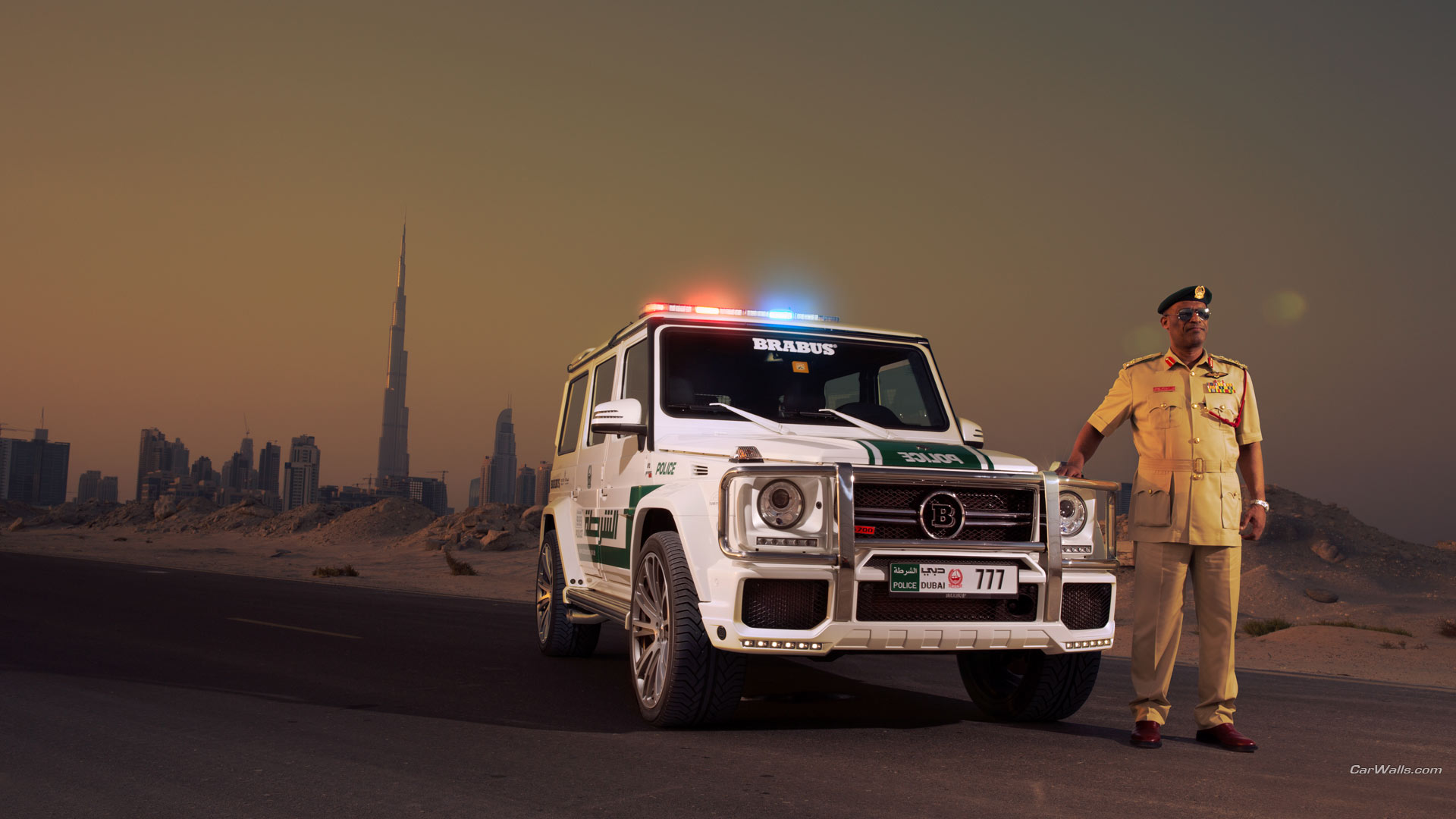 2013 Brabus B63S 700 Widestar Dubai Police Edition Wallpapers