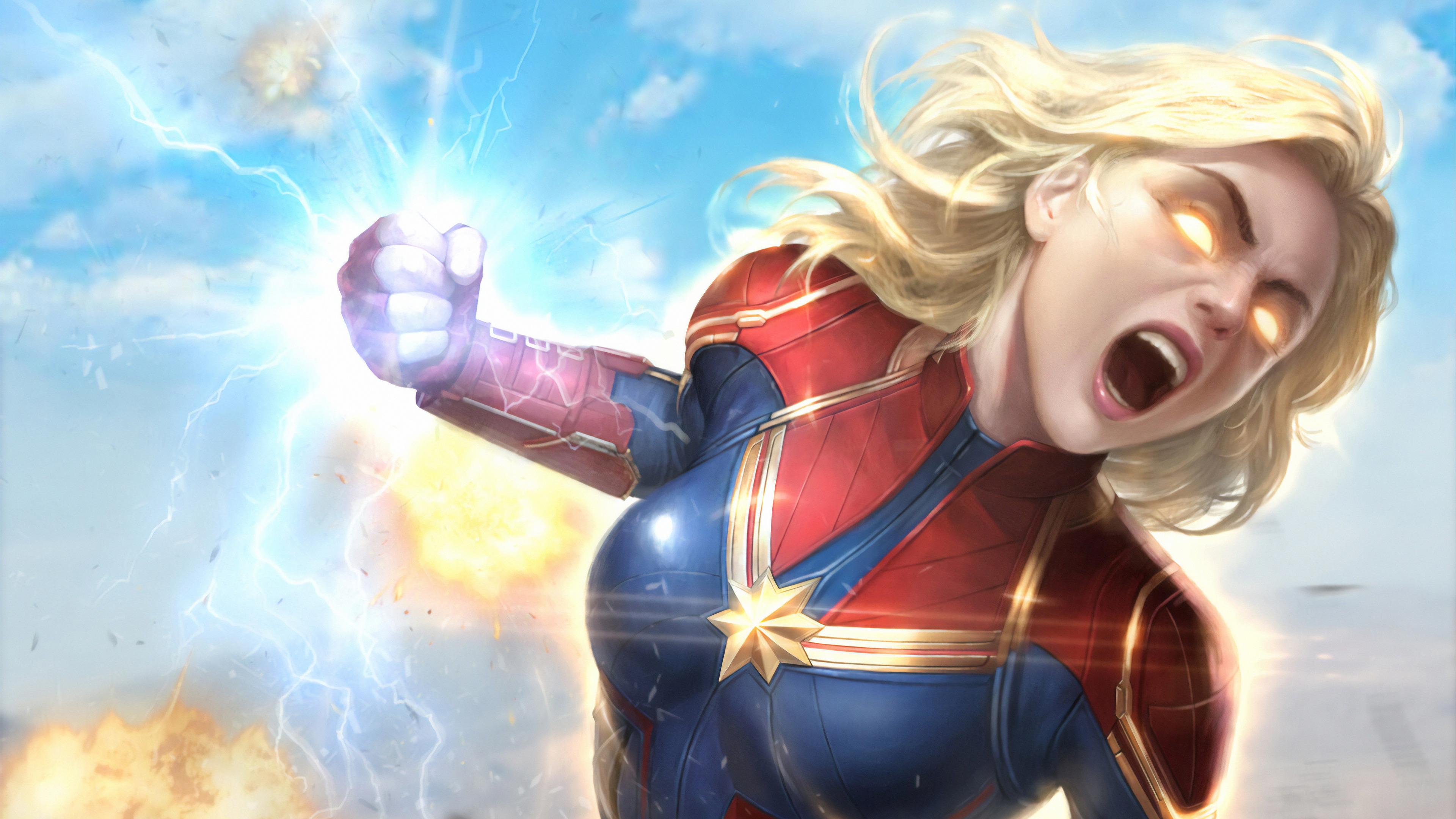 2019 Captain Marvel Artwork Wallpapers
