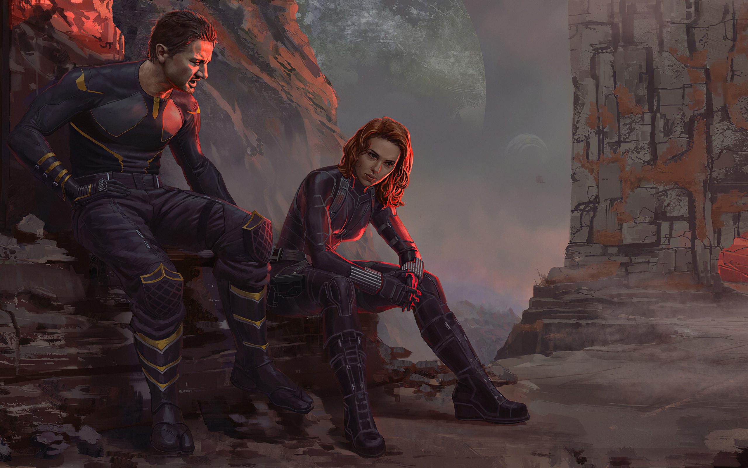 2020 Black Widow Art Wallpapers