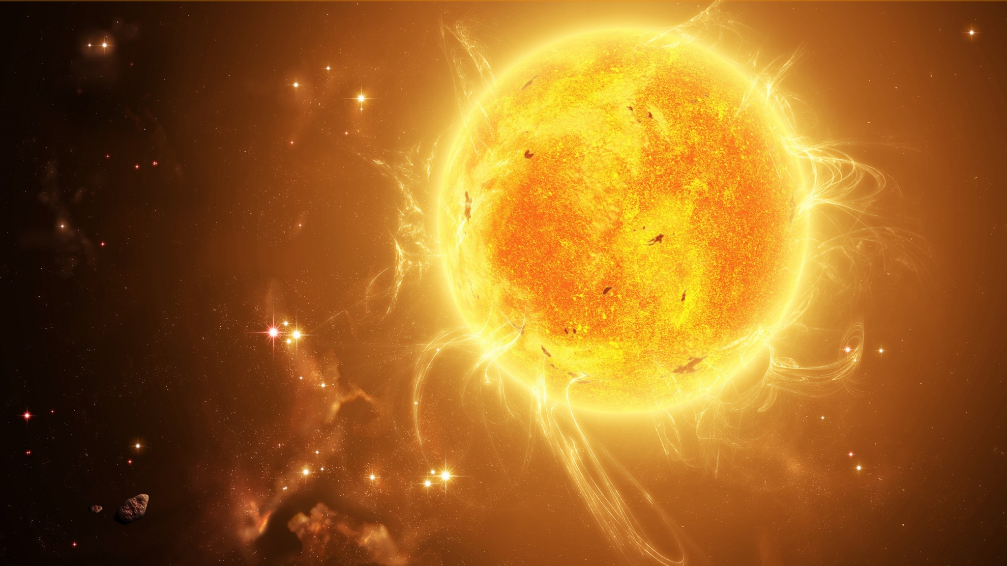 2048 X 1152 Sun Wallpapers