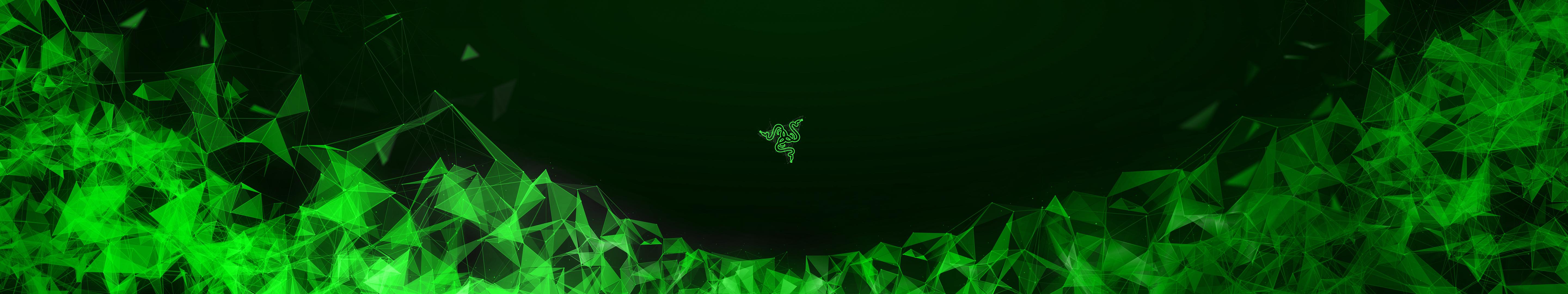 3440X1440 Razer Green Wallpapers