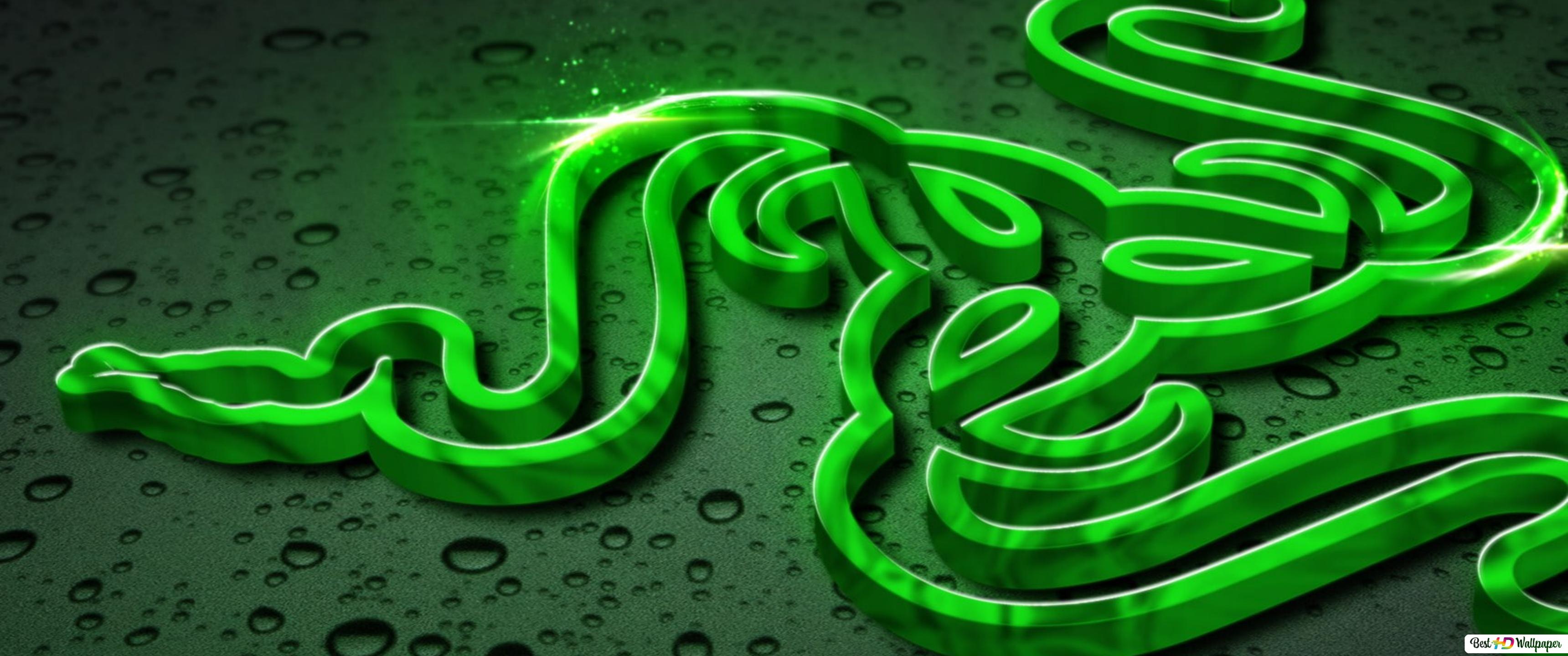 3440X1440 Razer Green Wallpapers