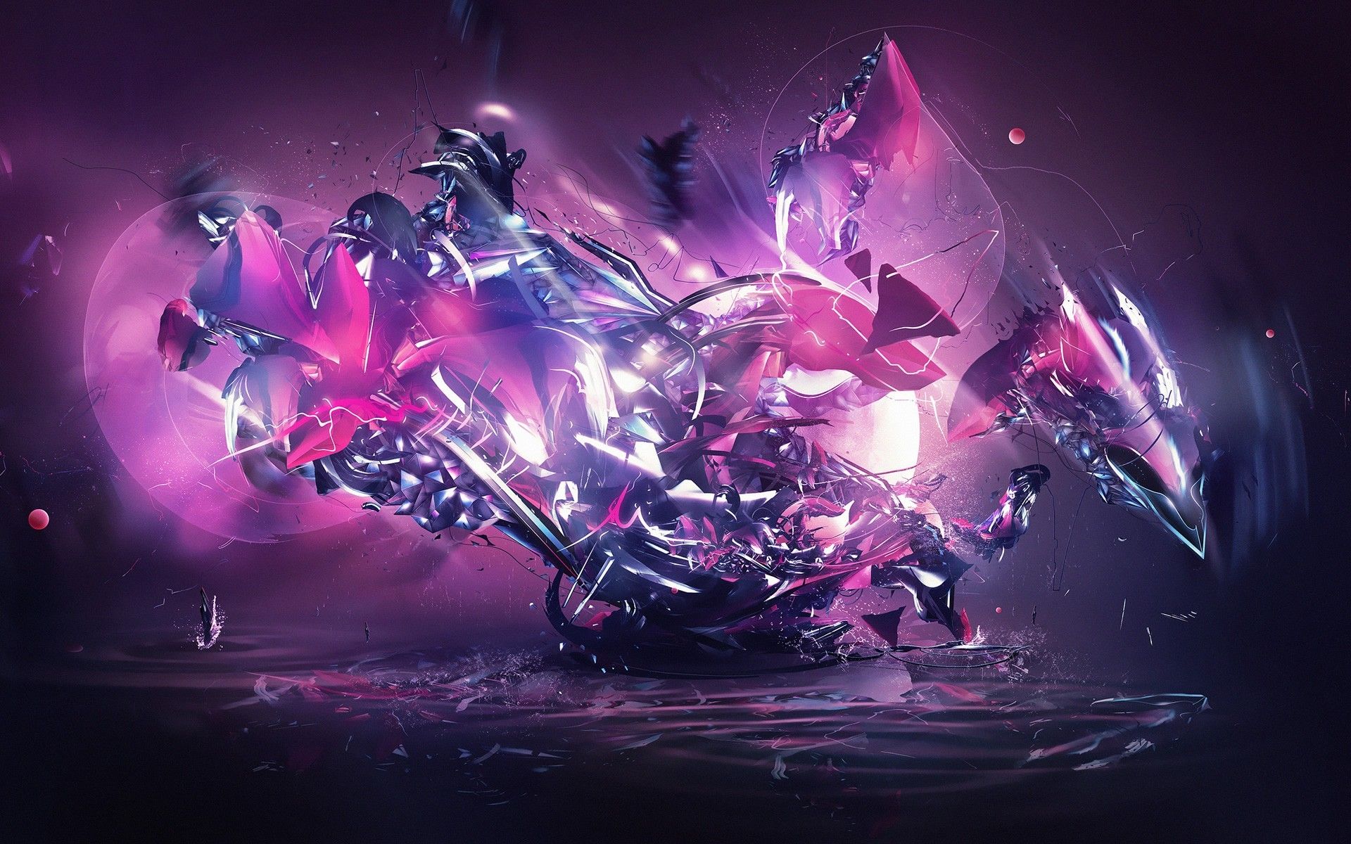 3D Abstract Explosion Wallpapers