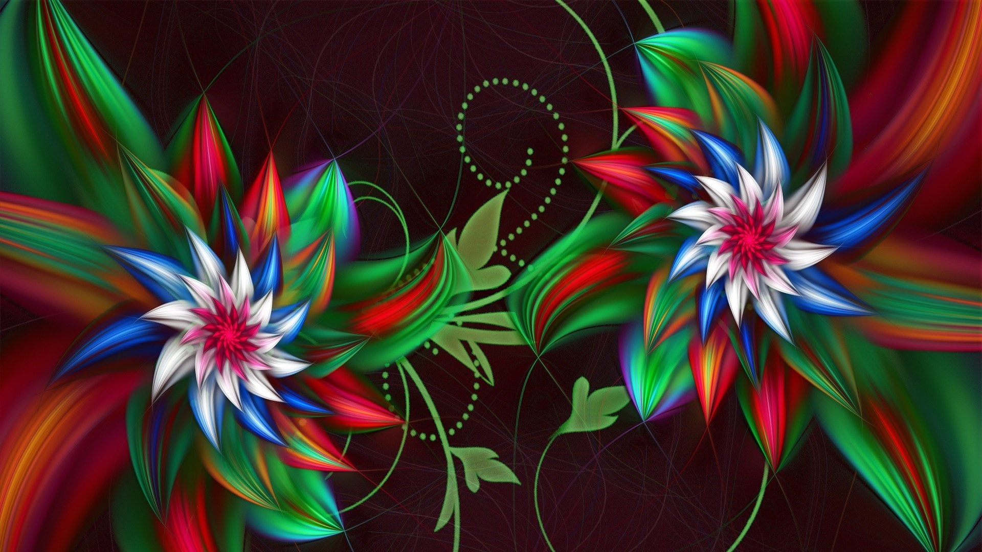 3D Abstract Flower Wallpapers