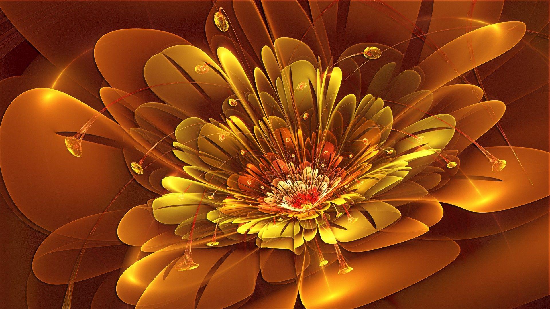 3D Abstract Flower Wallpapers