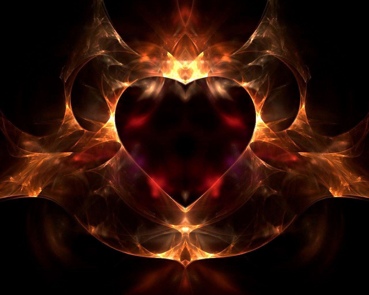 3D Abstract Hearts Wallpapers