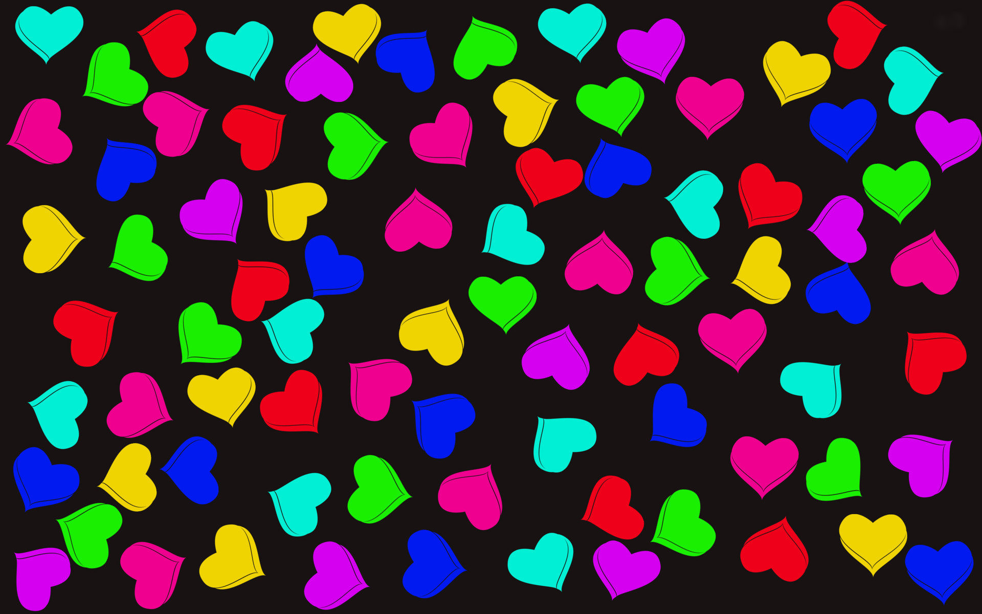 3D Abstract Hearts Wallpapers