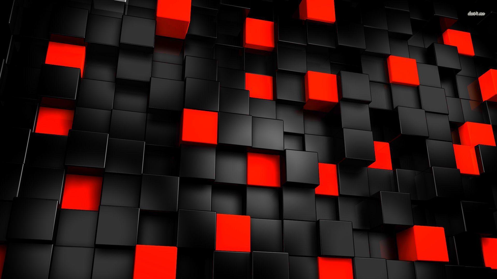 3D Black Red Wallpapers
