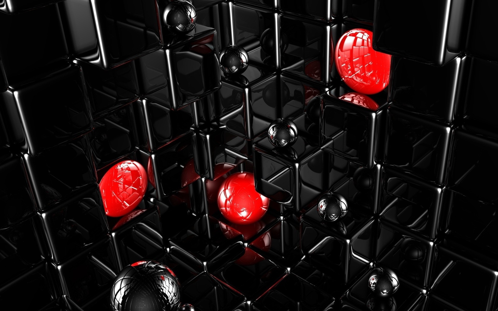 3D Black Red Wallpapers