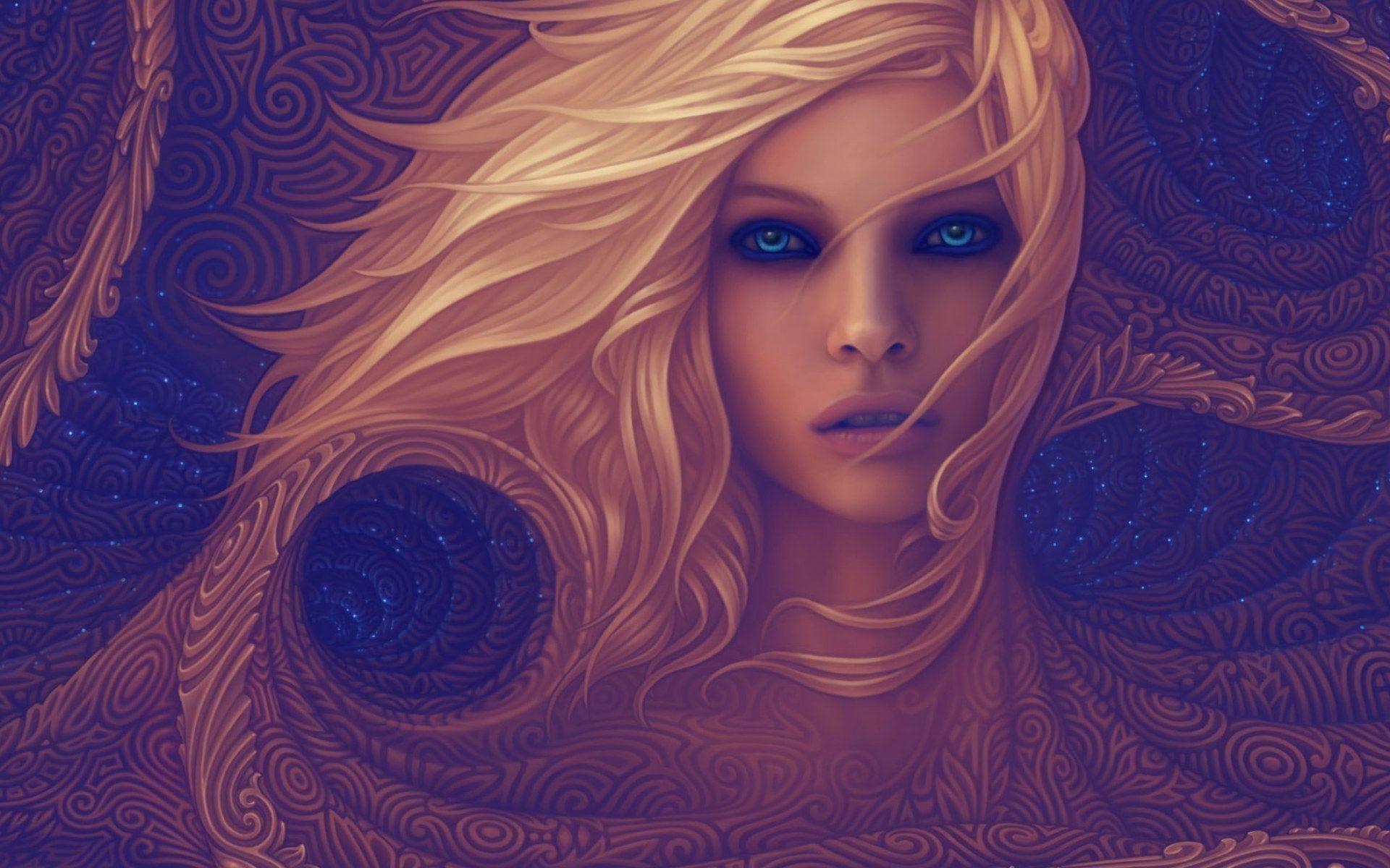 3D Cgi Psychedelic Girl Wallpapers