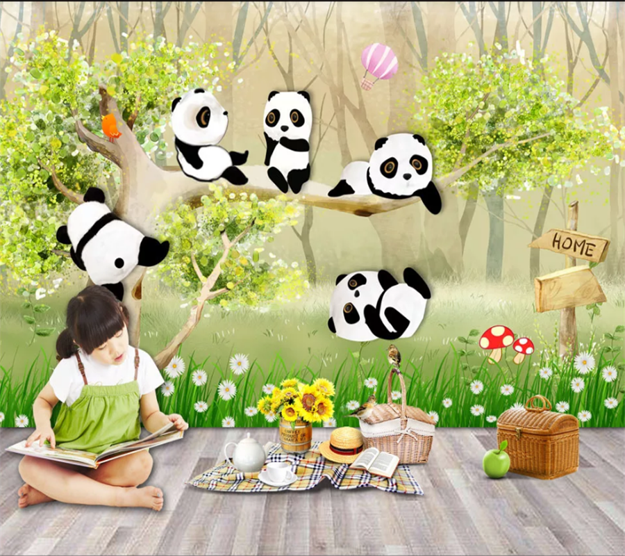 3D Cute Panda Wallpapers