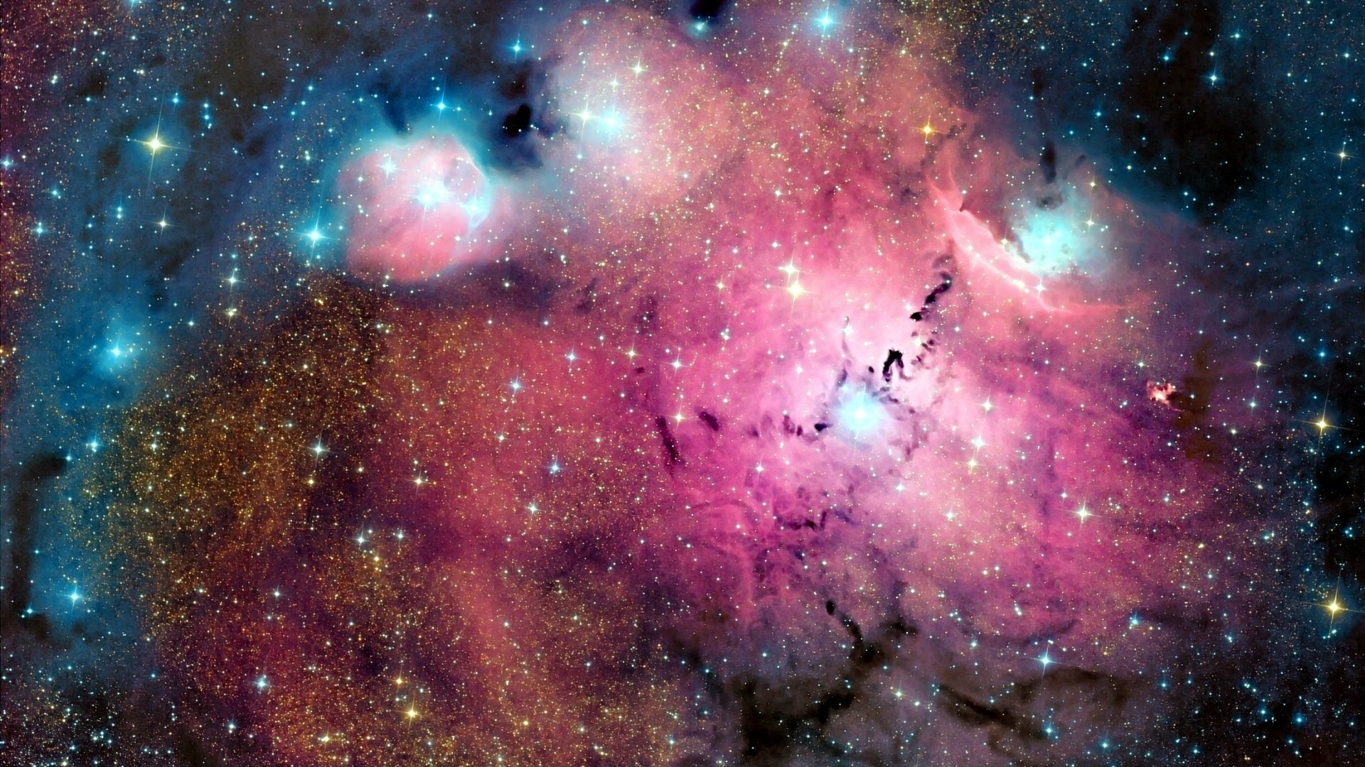 3D Galaxy Pink Wallpapers