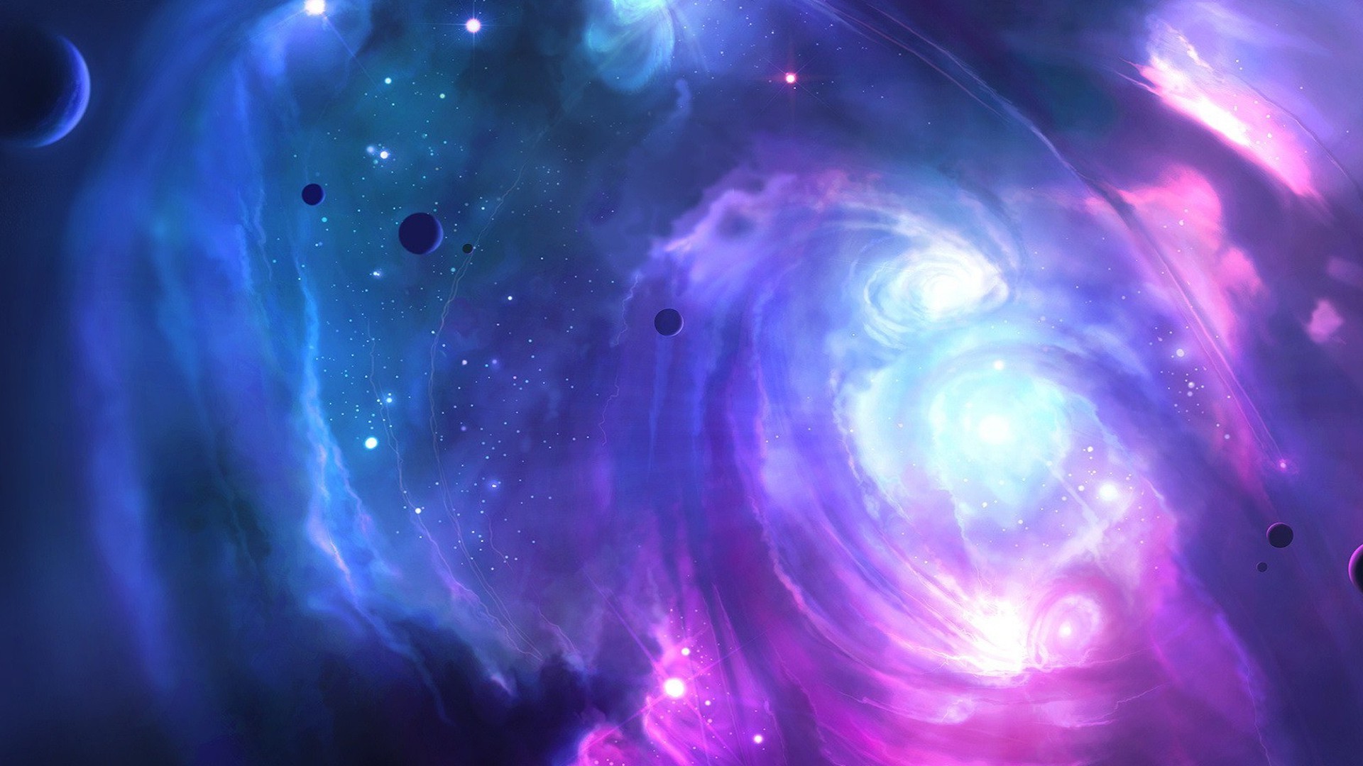 3D Galaxy Pink Wallpapers