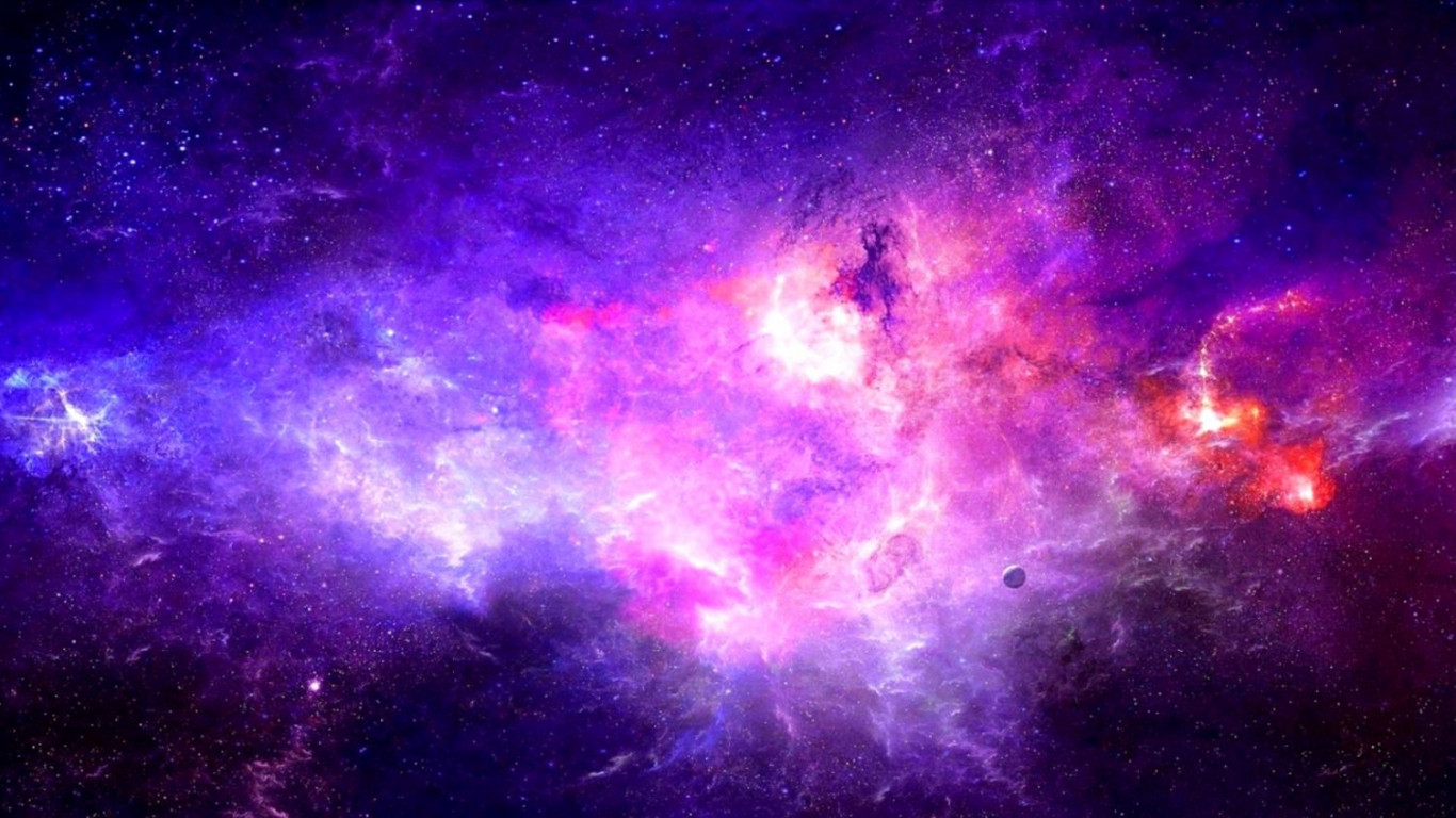 3D Galaxy Pink Wallpapers