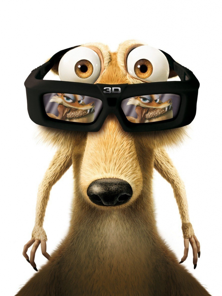 3D Glasses Cartoon Wallpapers