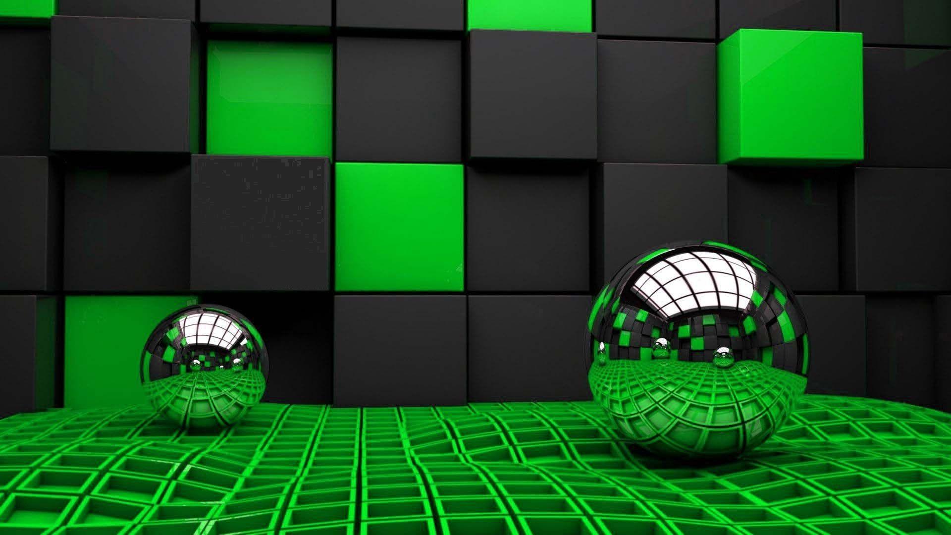 3D Green Wallpapers