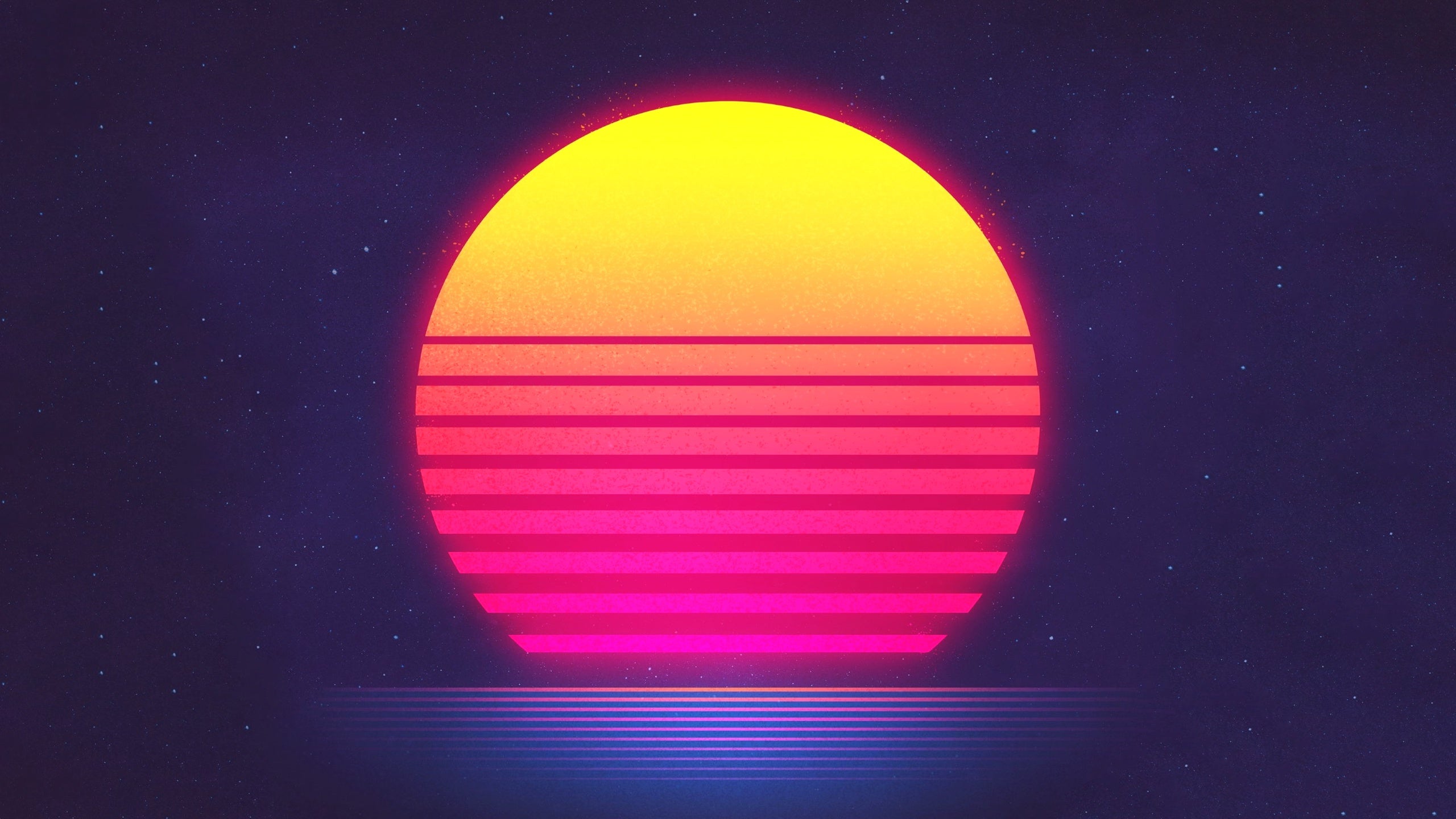 3D Retrowave Sunset Wallpapers