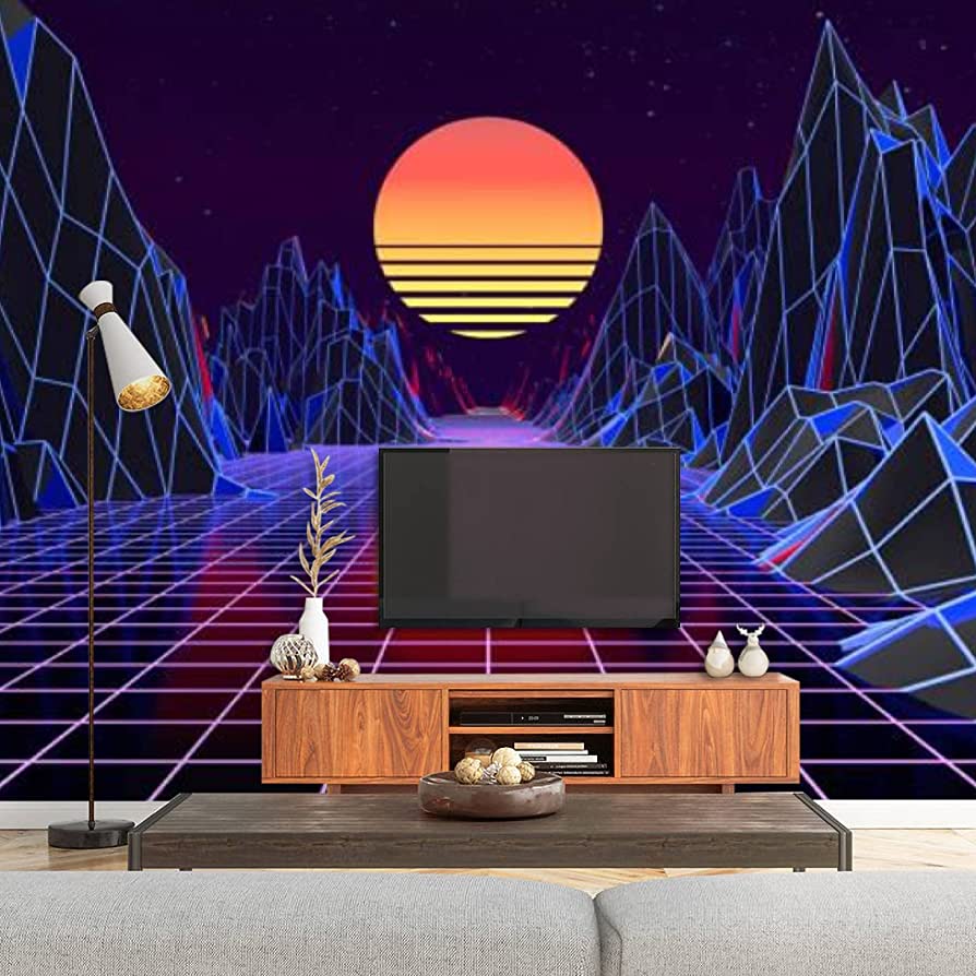 3D Retrowave Sunset Wallpapers