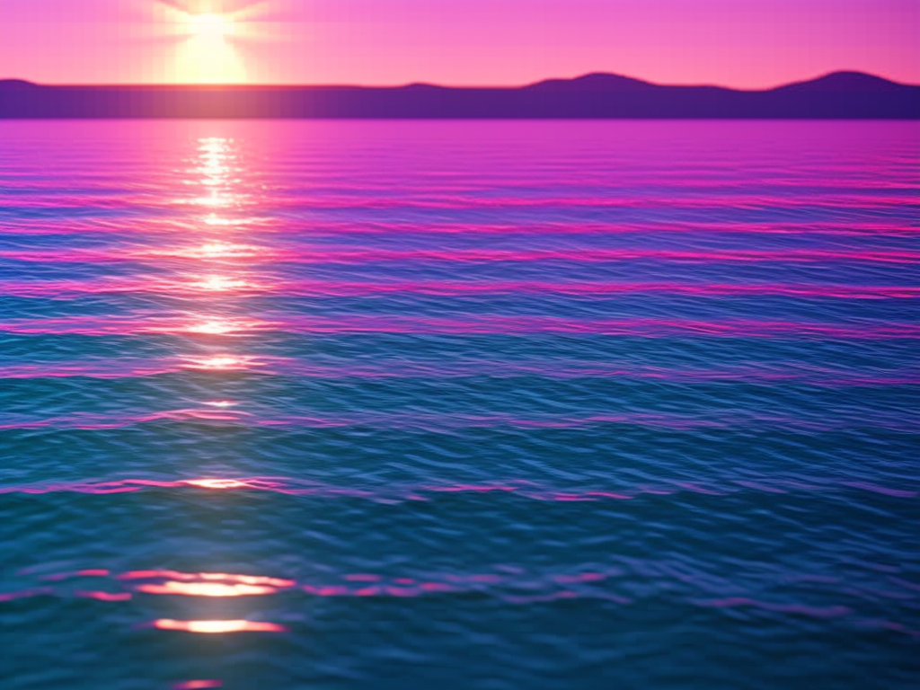 3D Retrowave Sunset Wallpapers