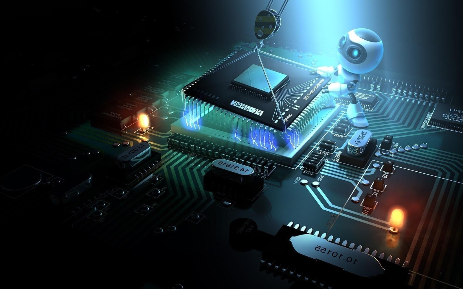 3D Robot Desktop Wallpapers