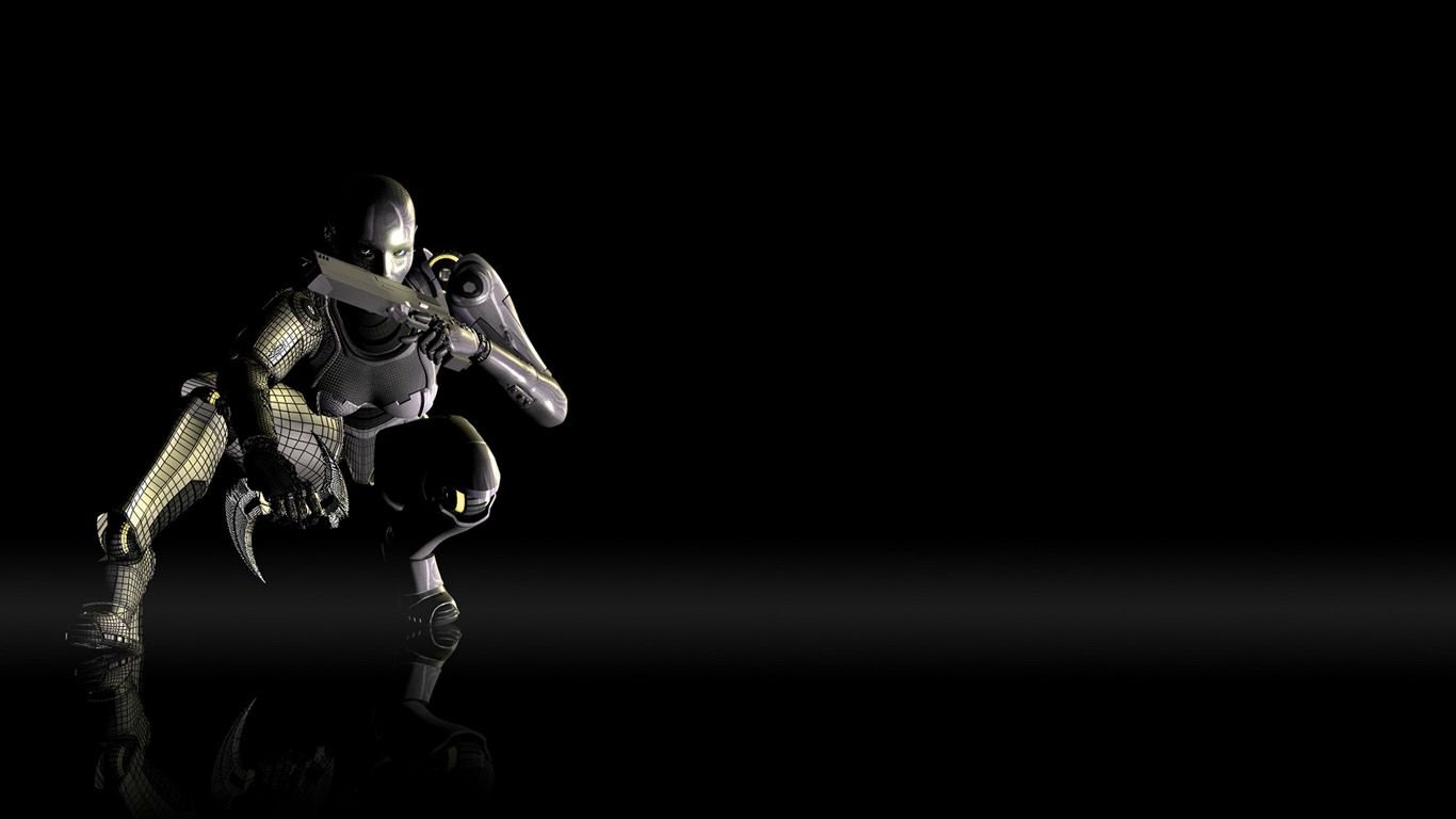 3D Robot Desktop Wallpapers