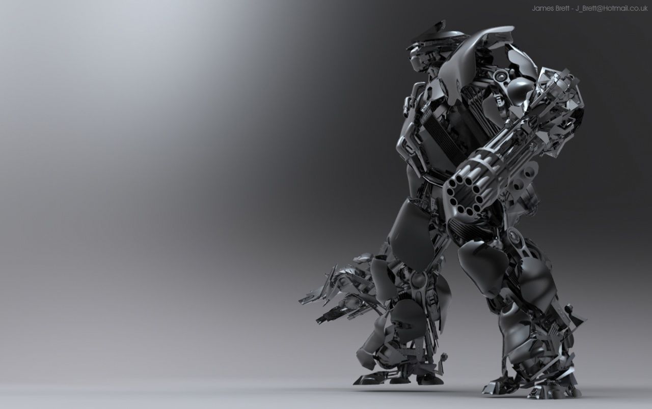 3D Robot Desktop Wallpapers