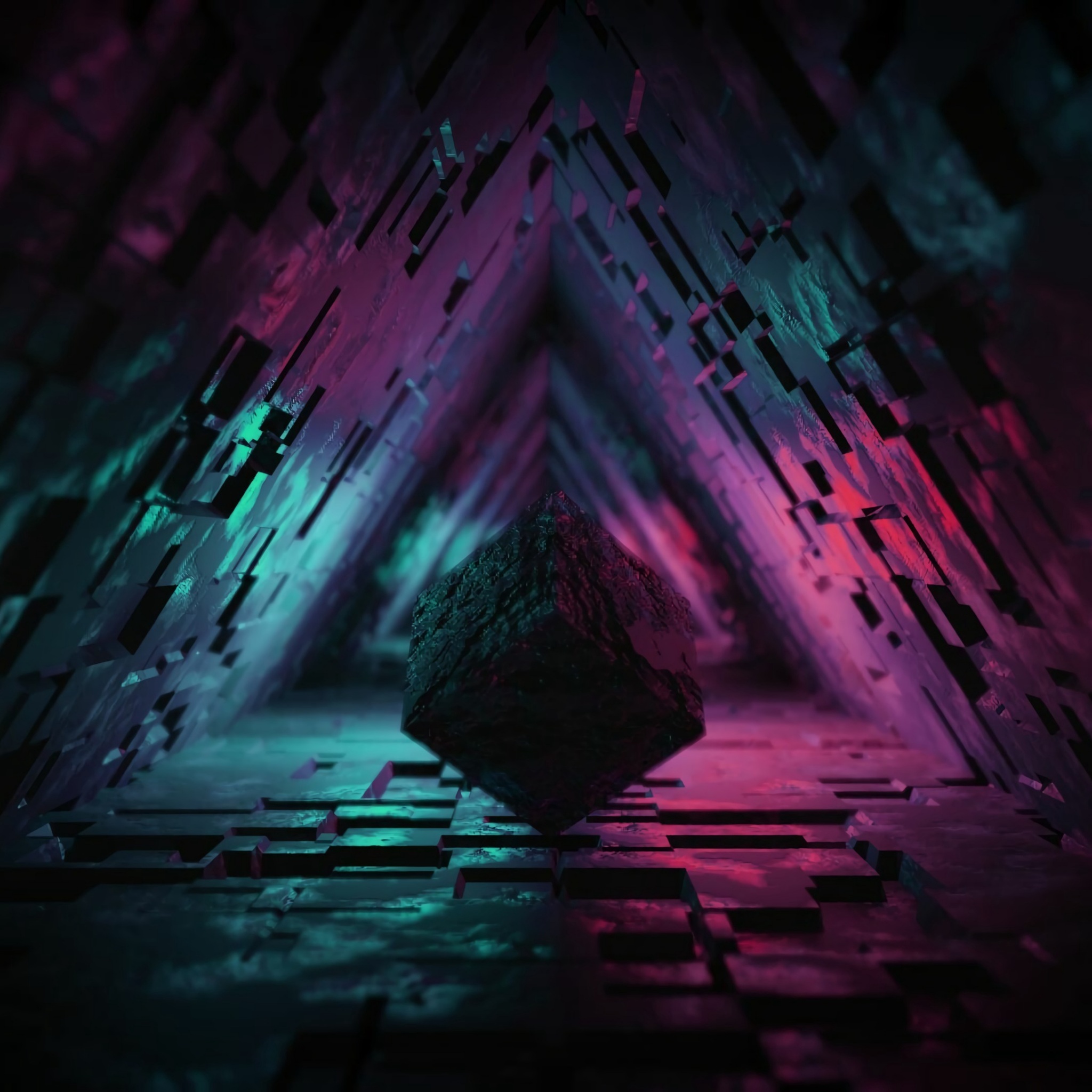 3D Triangle Cube Wallpapers