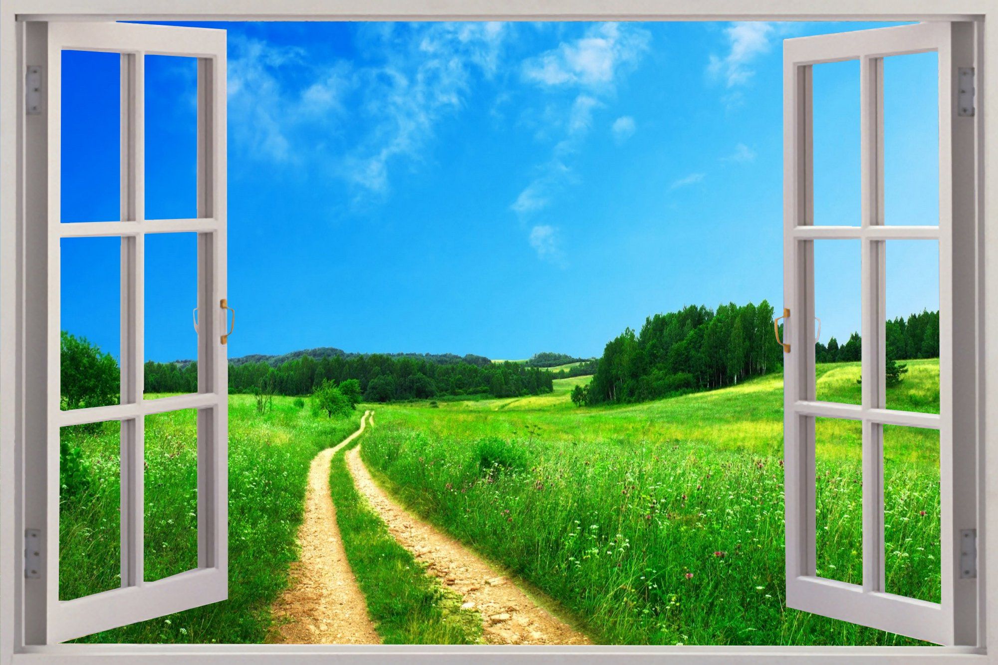 3D Window View Wallpapers