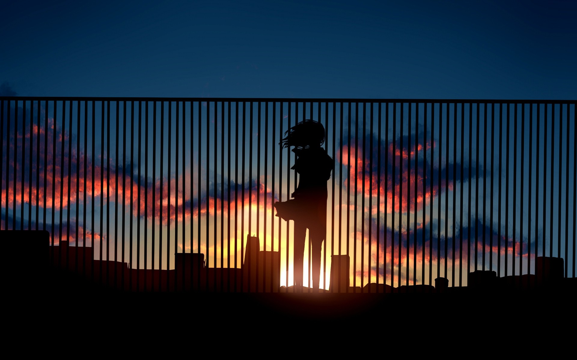 4K Anime Sunset Wallpapers