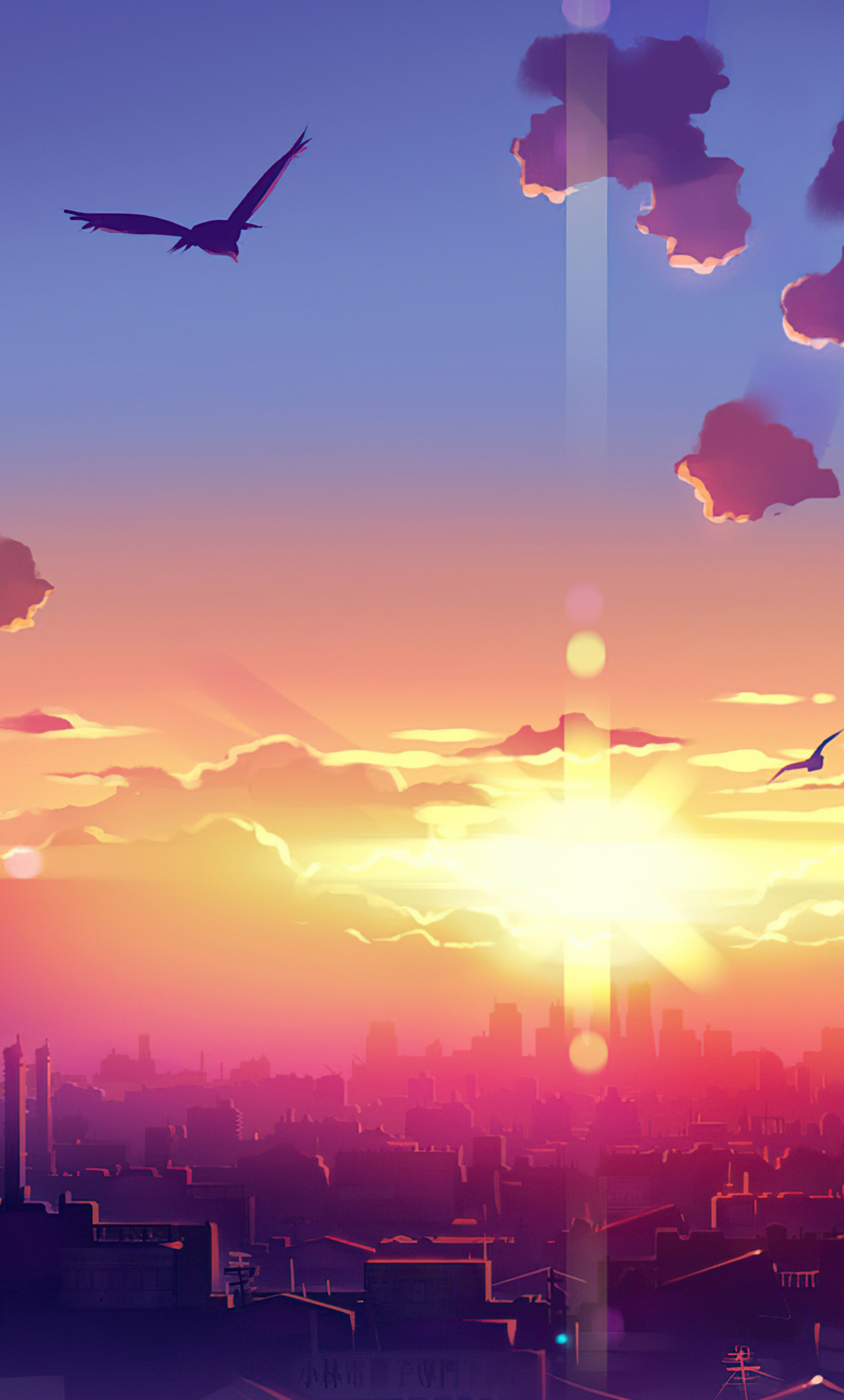 4K Anime Sunset Wallpapers