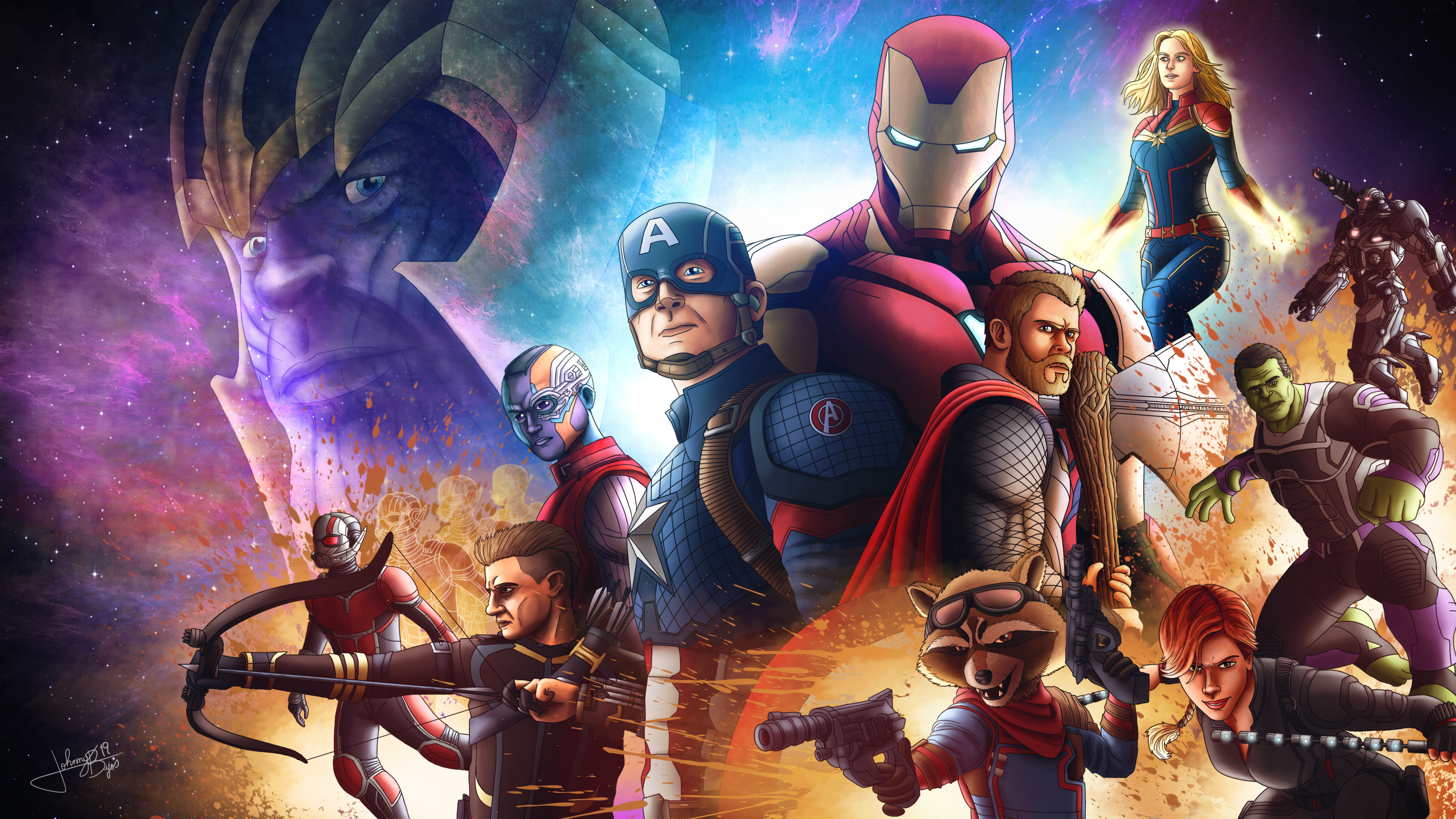 4K Avengers Endgame Art Wallpapers