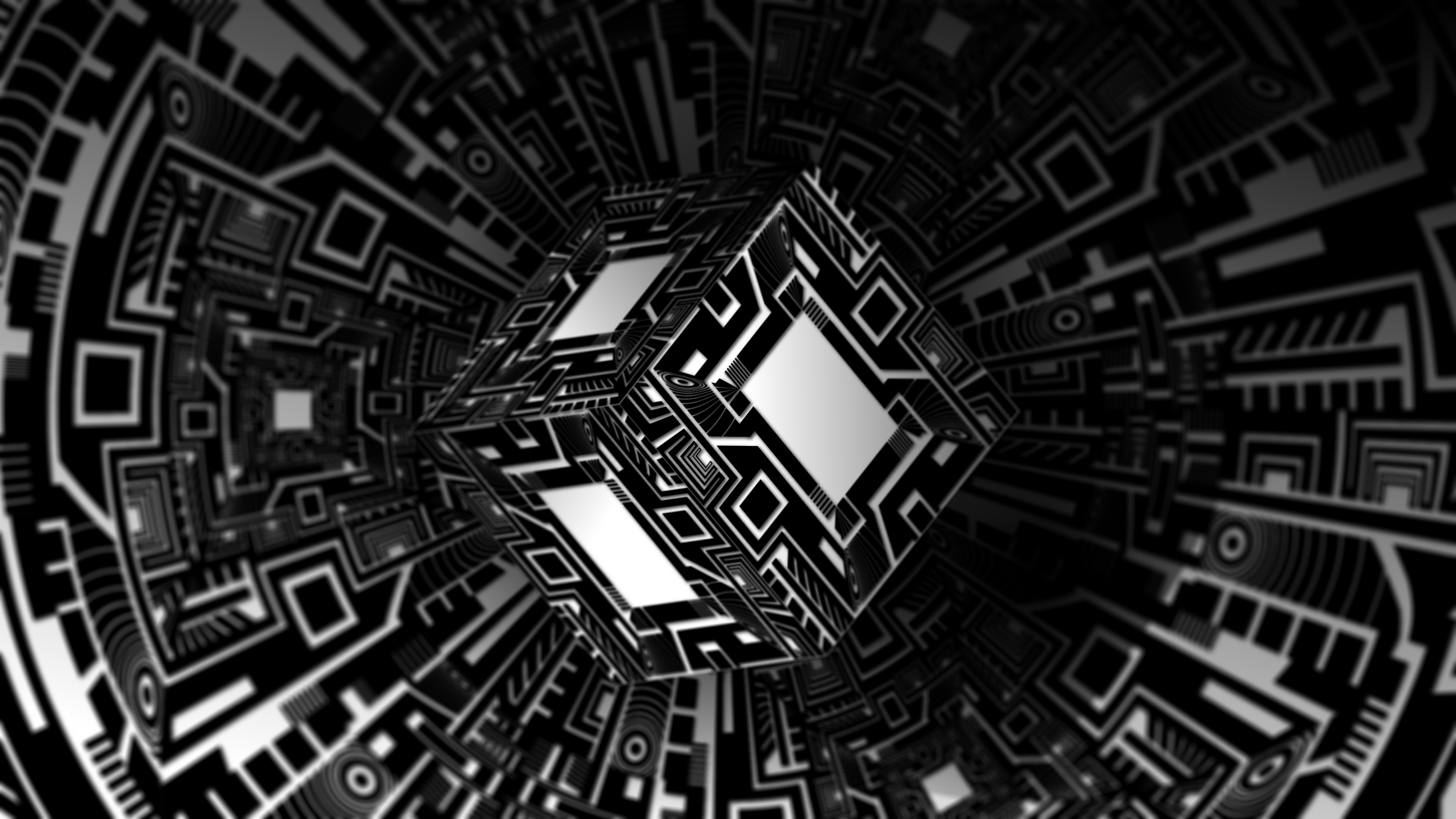 4K Black Abstract Wallpapers