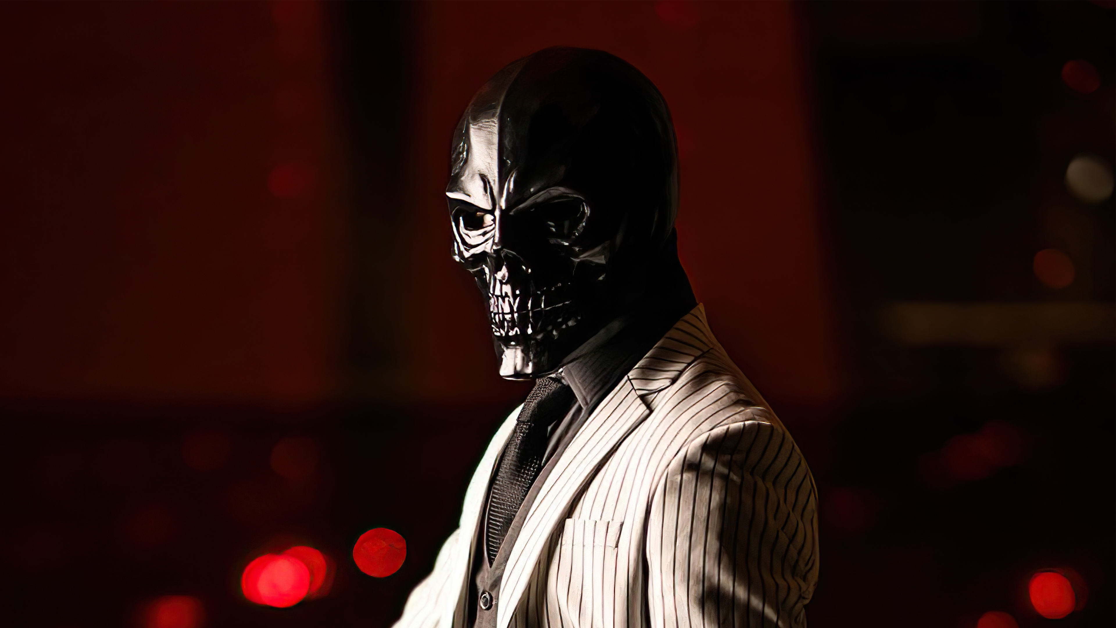 4K Black Mask Villain Wallpapers