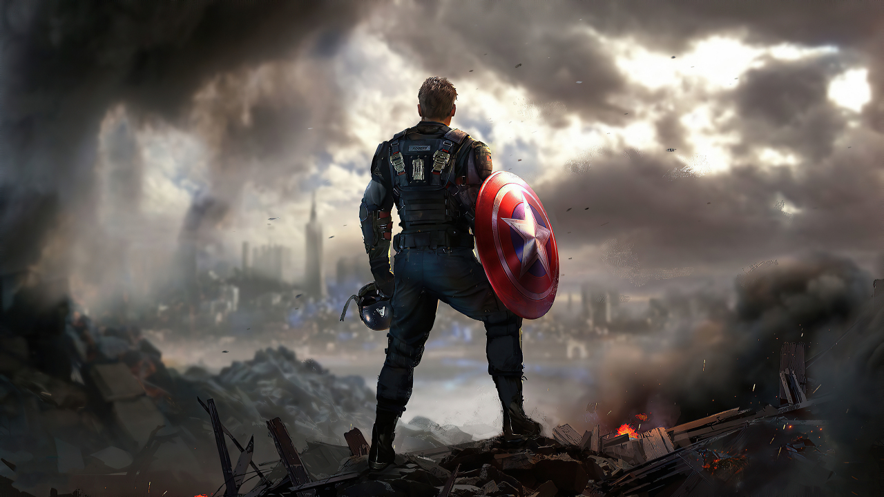 4K Captain America Mjolnir And Shield Wallpapers