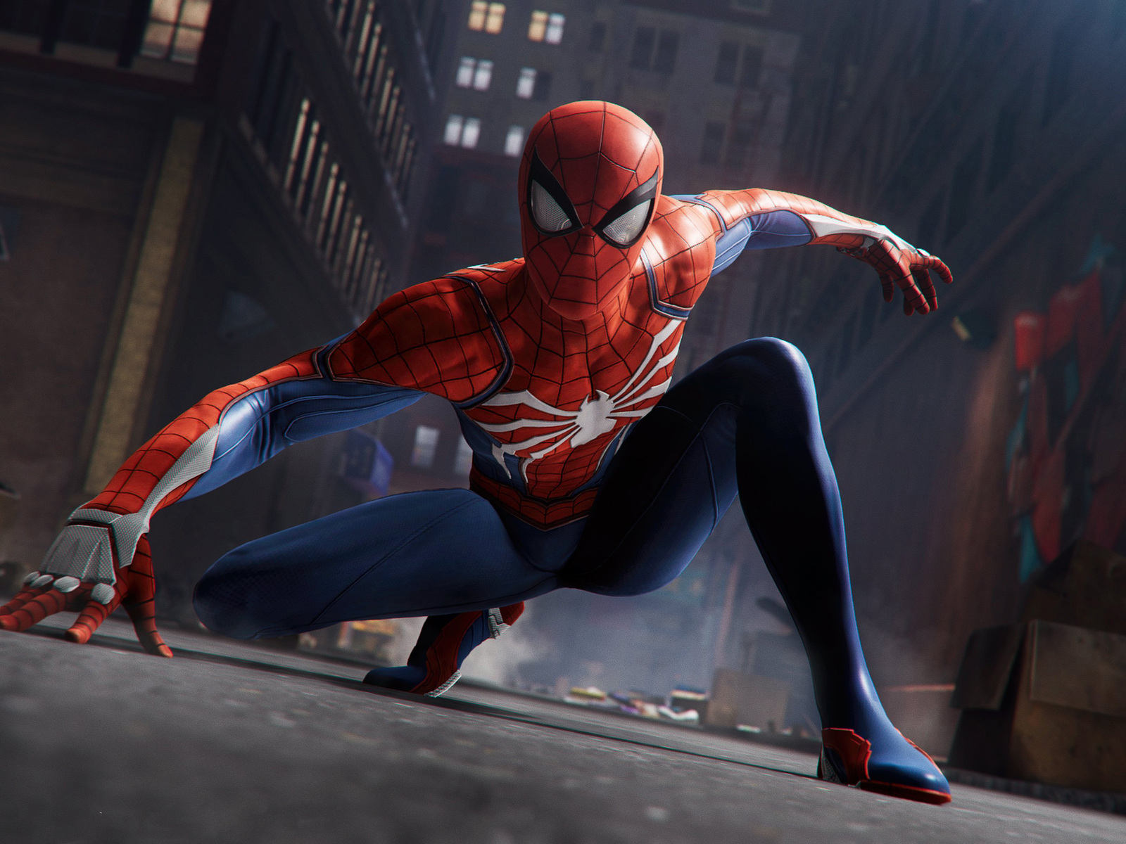 4K Cool Spiderman Pose Wallpapers