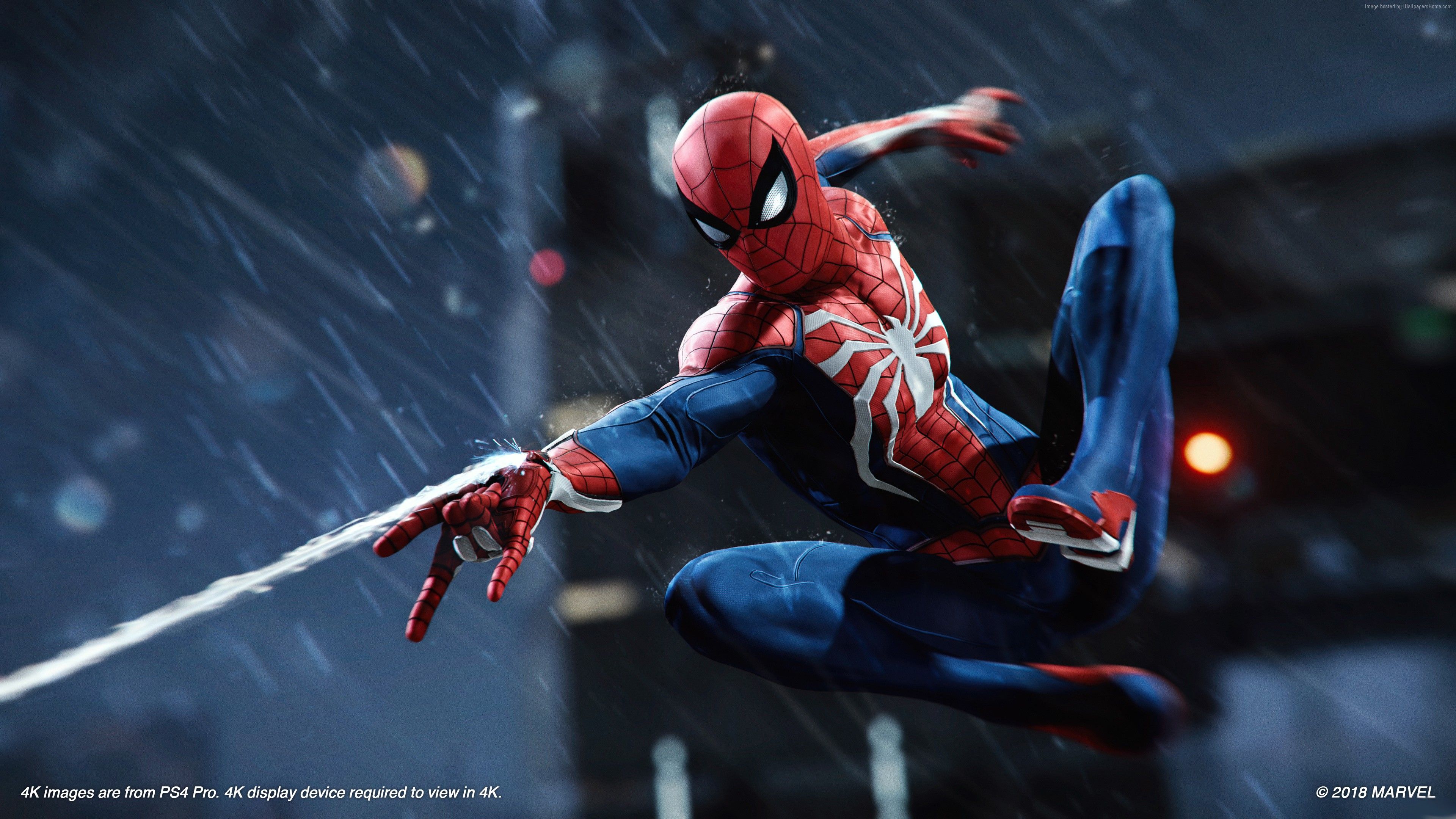 4K Cool Spiderman Pose Wallpapers