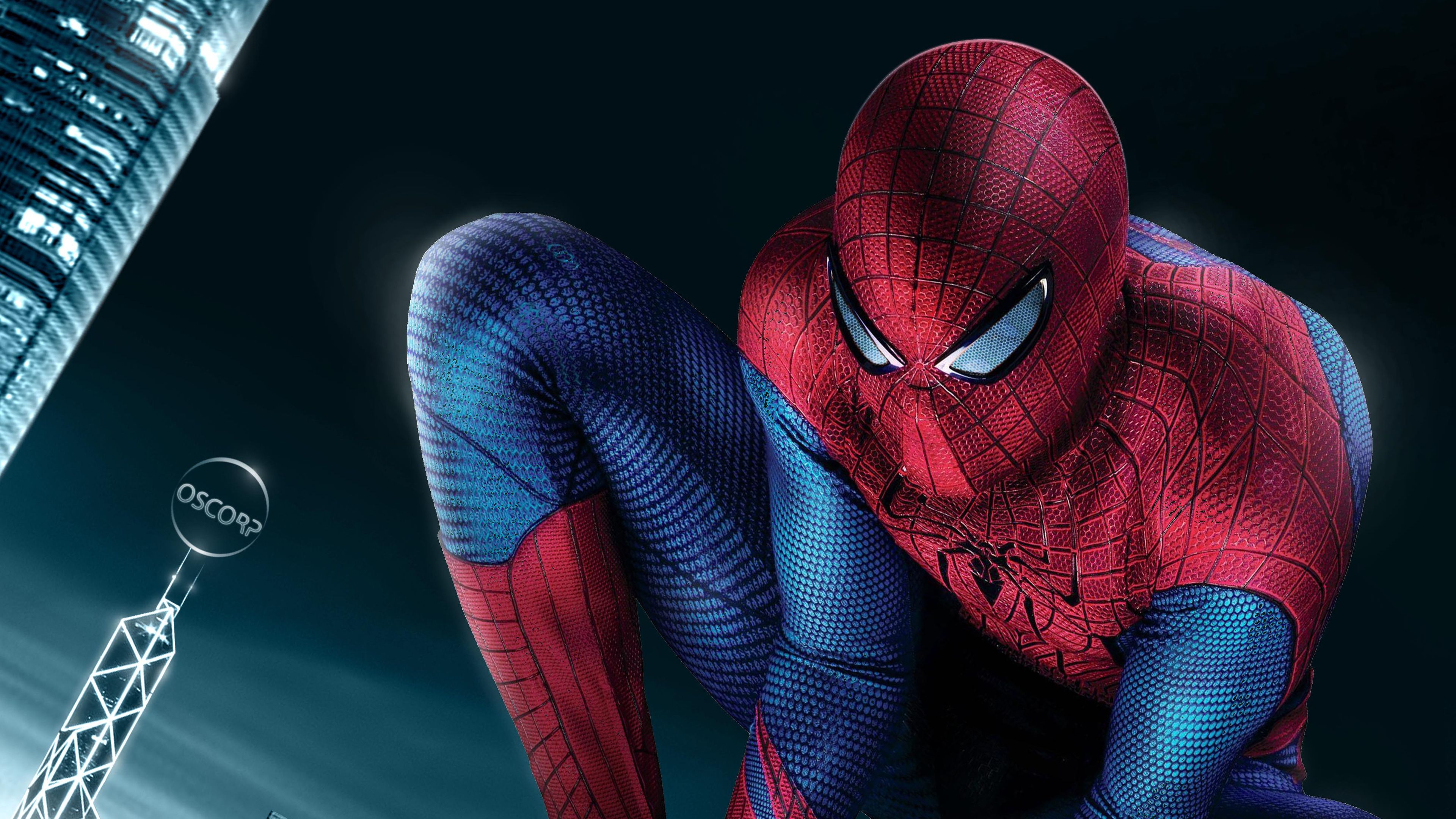 4K Cool Spiderman Pose Wallpapers