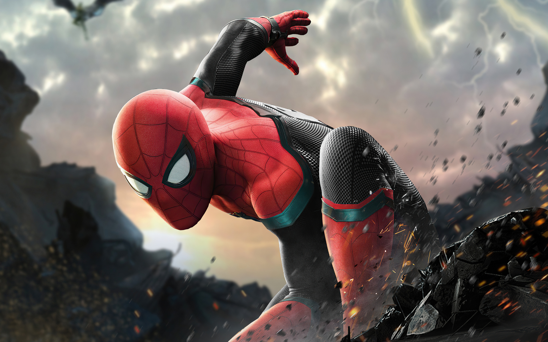 4K Cool Spiderman Pose Wallpapers