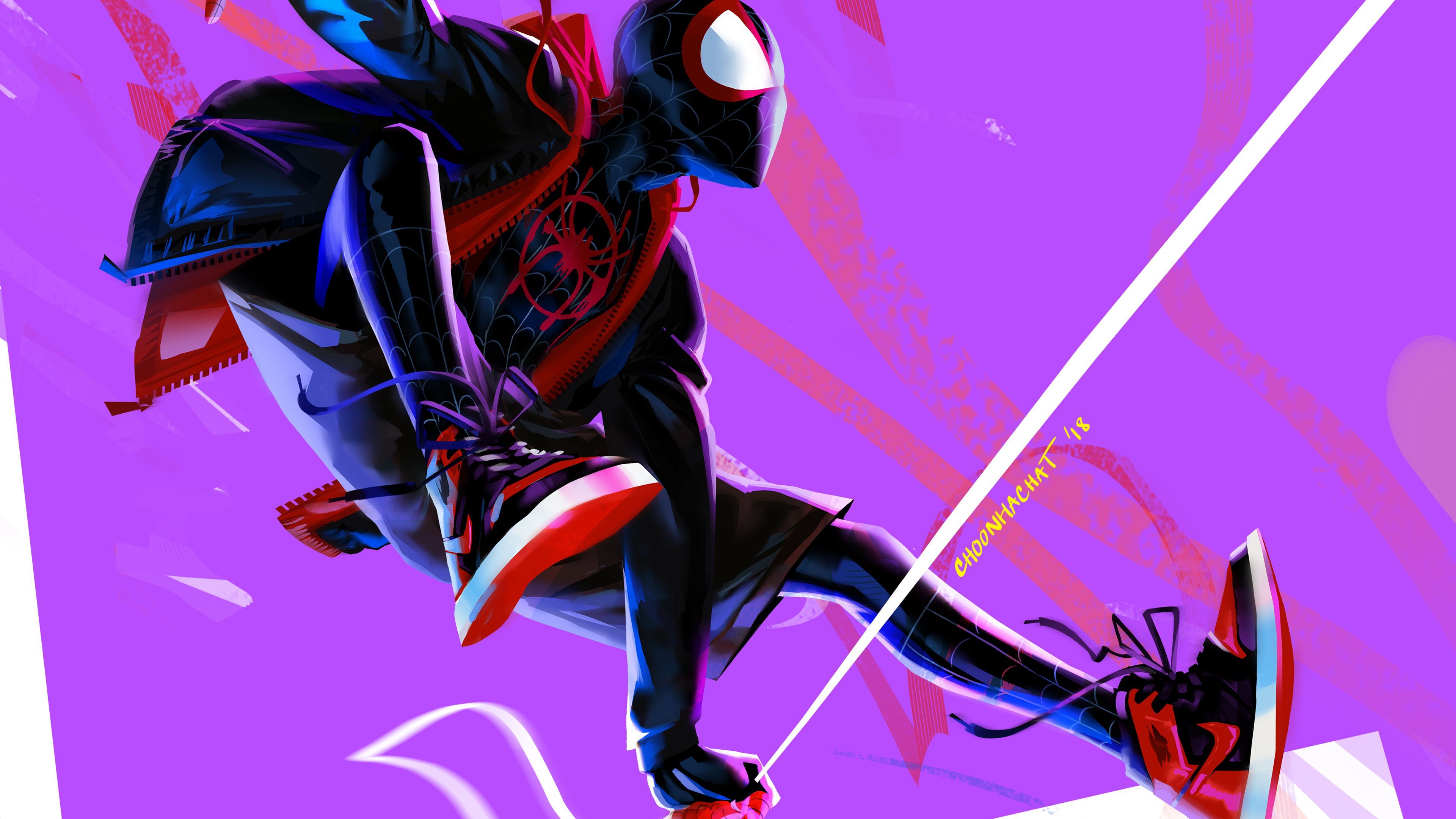 4K Cool Spiderman Pose Wallpapers