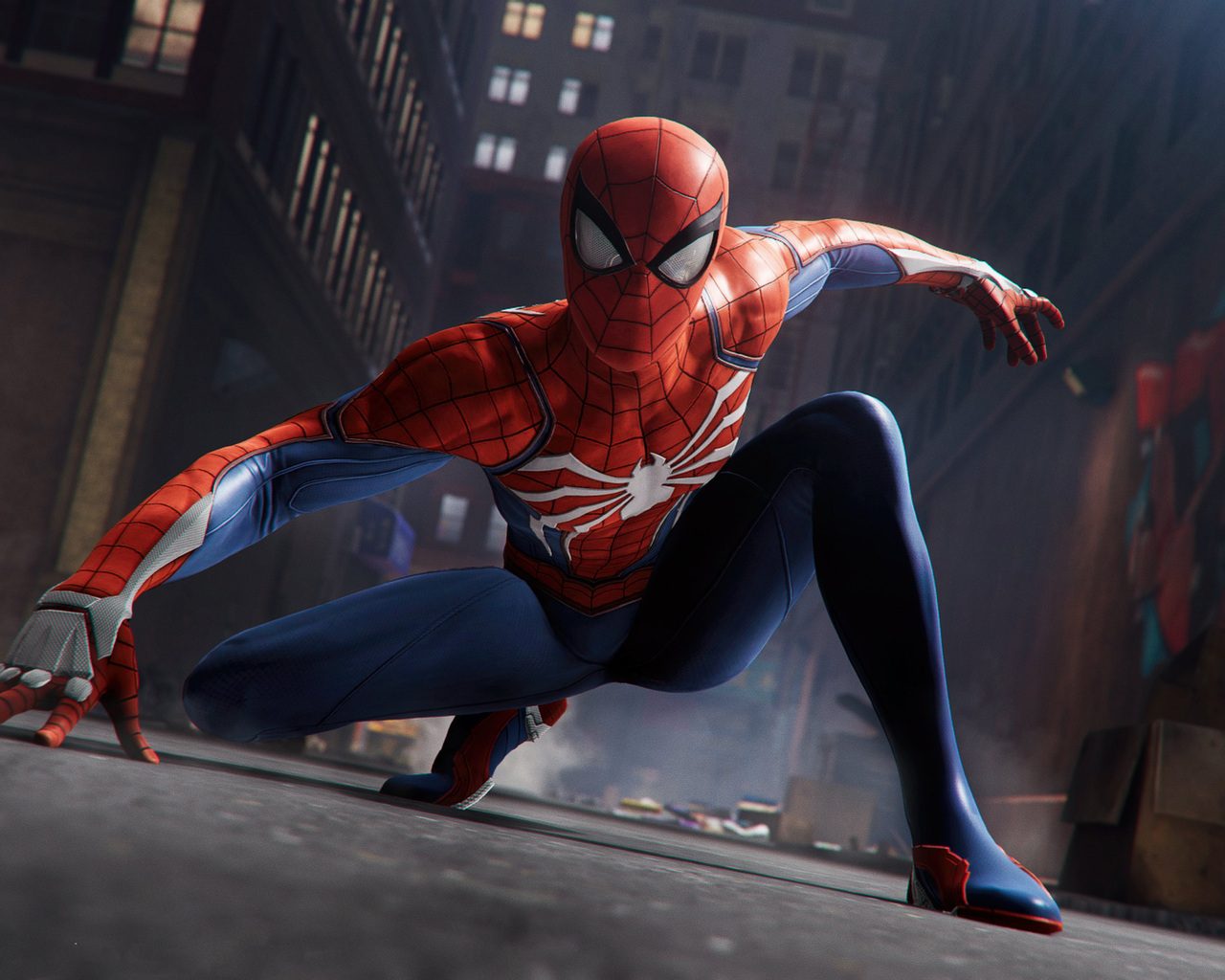 4K Cool Spiderman Pose Wallpapers