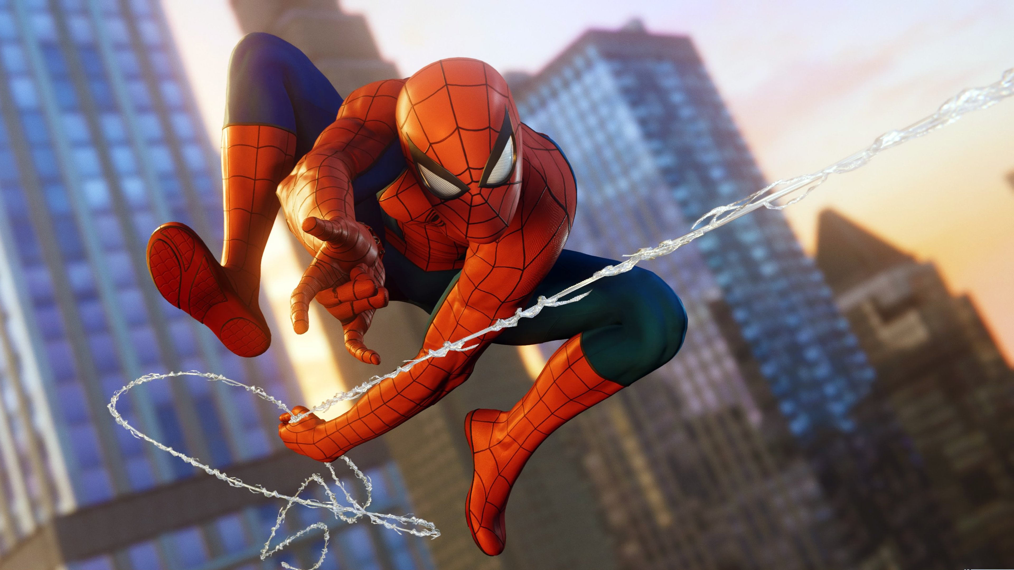 4K Cool Spiderman Pose Wallpapers