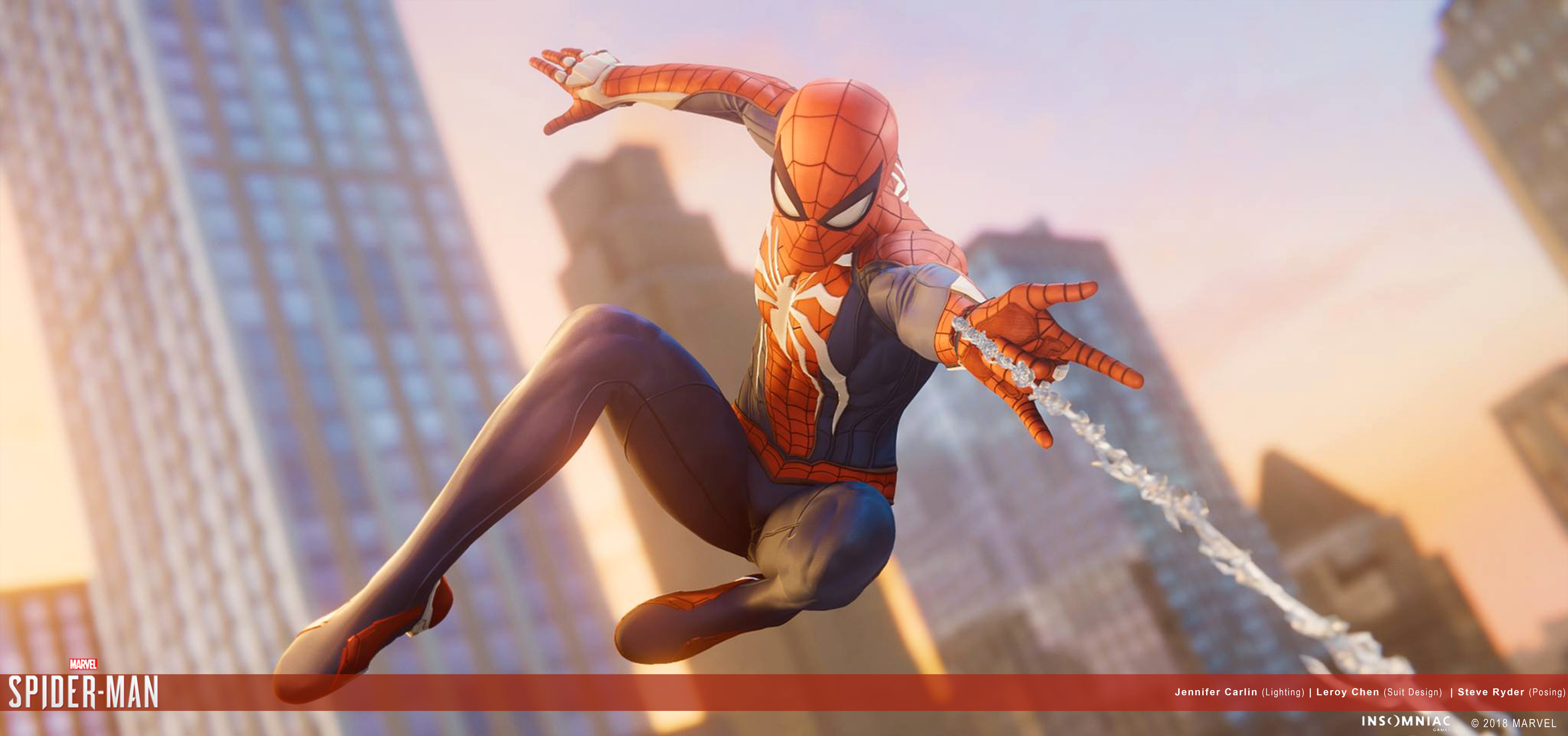 4K Cool Spiderman Pose Wallpapers