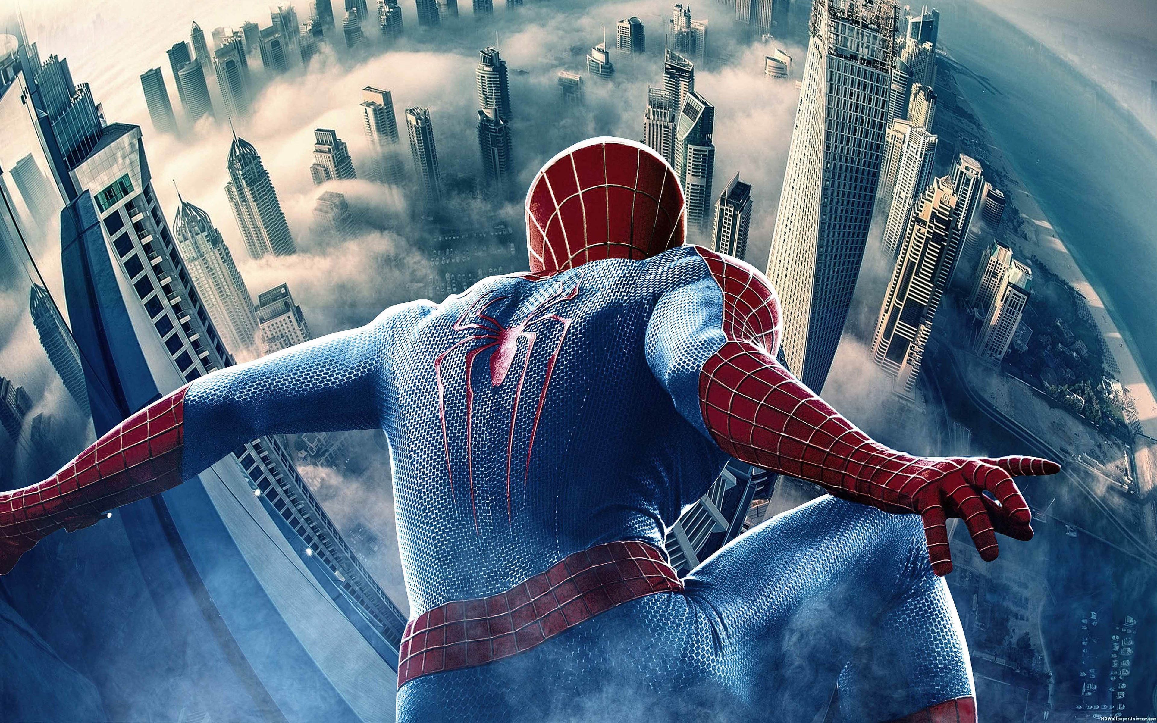 4K Cool Spiderman Pose Wallpapers